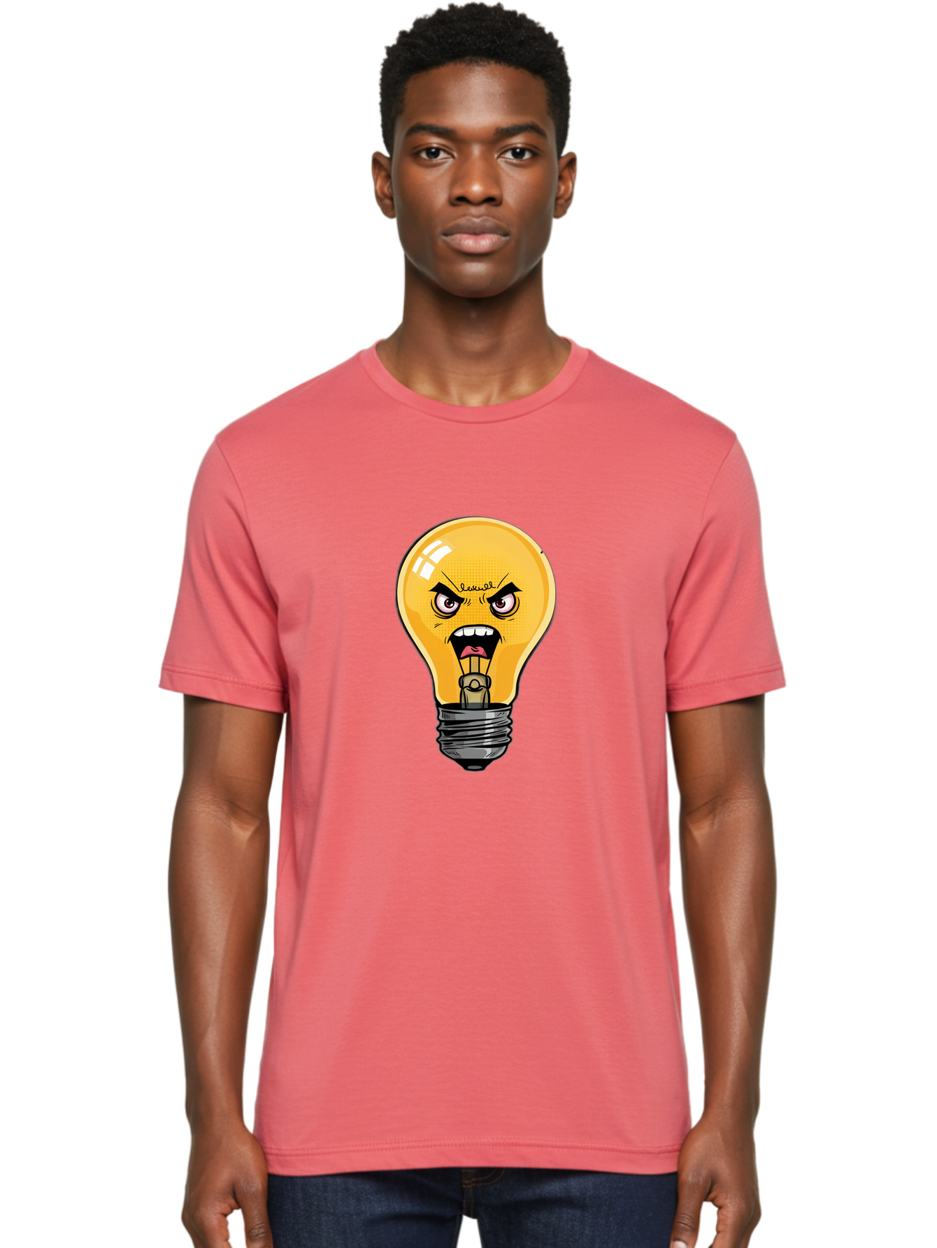 Angry-Light-Bulb-1 Men'S Graphic Tee, 100% Cotton, Comfortable Casual Summer Wear, Machine Washable, Vintage Camera, Old Camera, Antique Camera, Black Camera, Classic Photography, Photography Equipment, Nostalgic Device, Film Camera, Bal702
