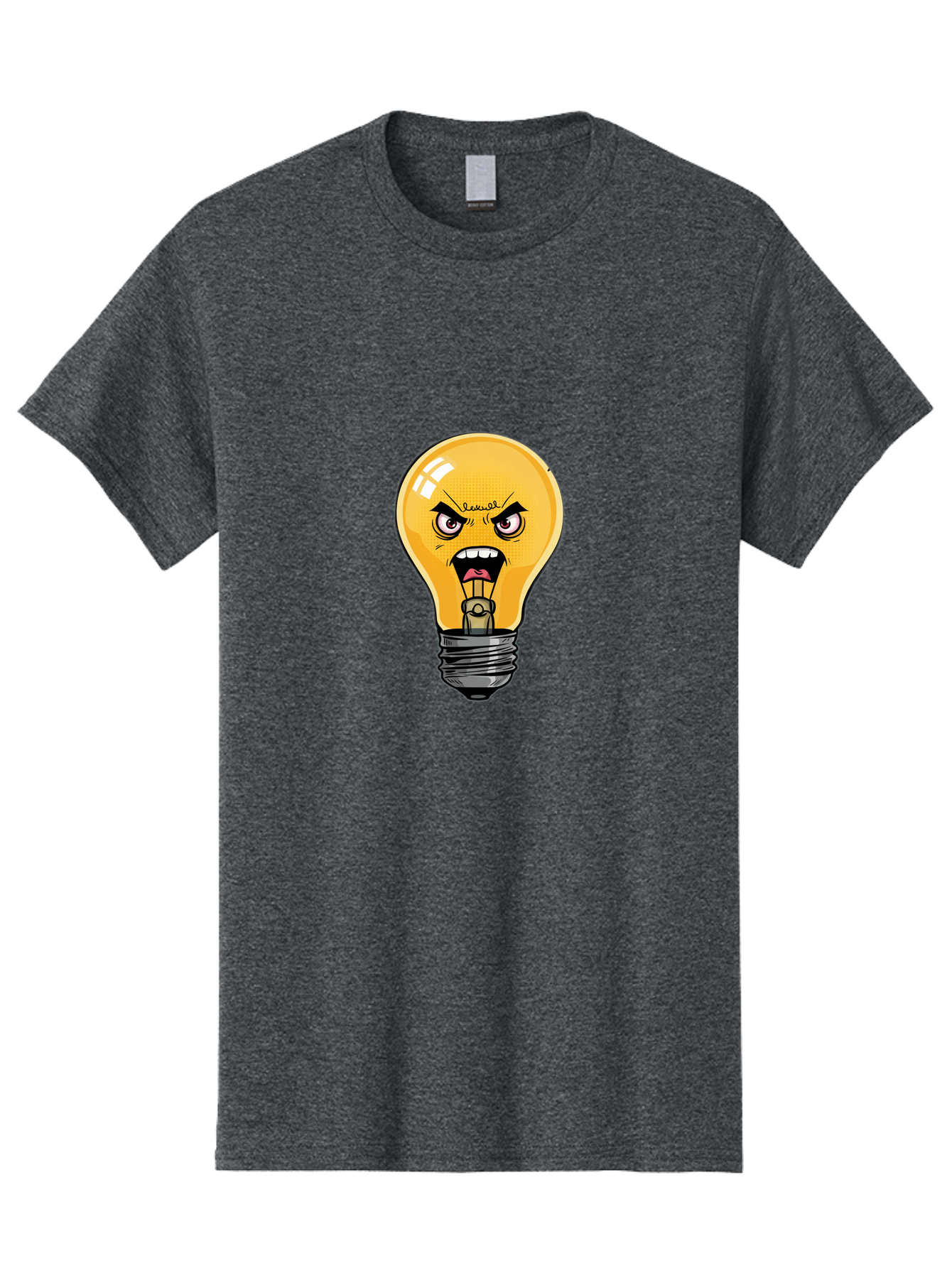 Angry-Light-Bulb-1 Men'S Graphic Tee, 100% Cotton, Comfortable Casual Summer Wear, Machine Washable, Vintage Camera, Old Camera, Antique Camera, Black Camera, Classic Photography, Photography Equipment, Nostalgic Device, Film Camera, Bal702