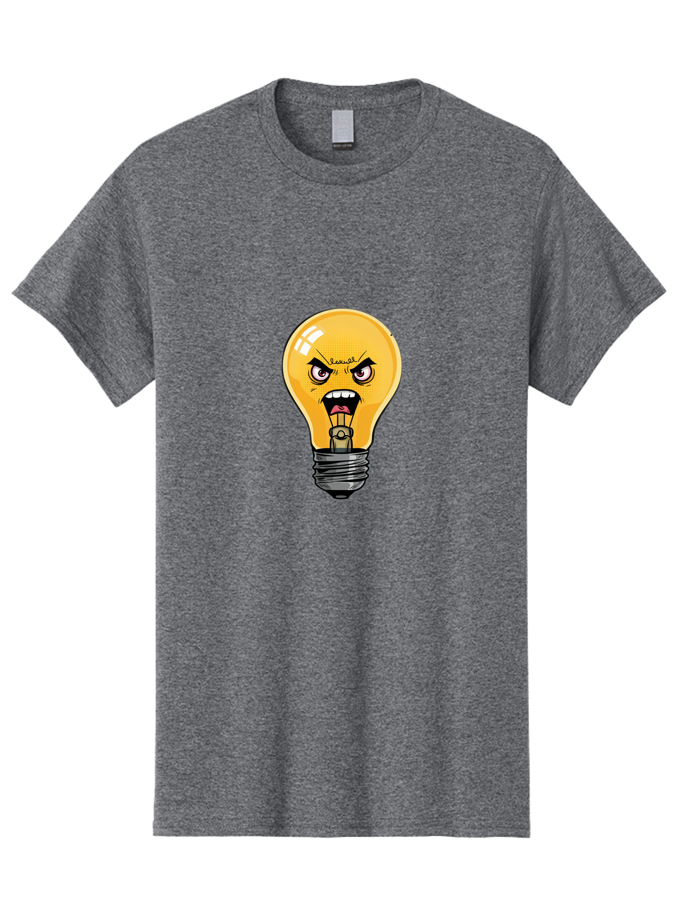 Angry-Light-Bulb-1 Men'S Graphic Tee, 100% Cotton, Comfortable Casual Summer Wear, Machine Washable, Vintage Camera, Old Camera, Antique Camera, Black Camera, Classic Photography, Photography Equipment, Nostalgic Device, Film Camera, Bal702