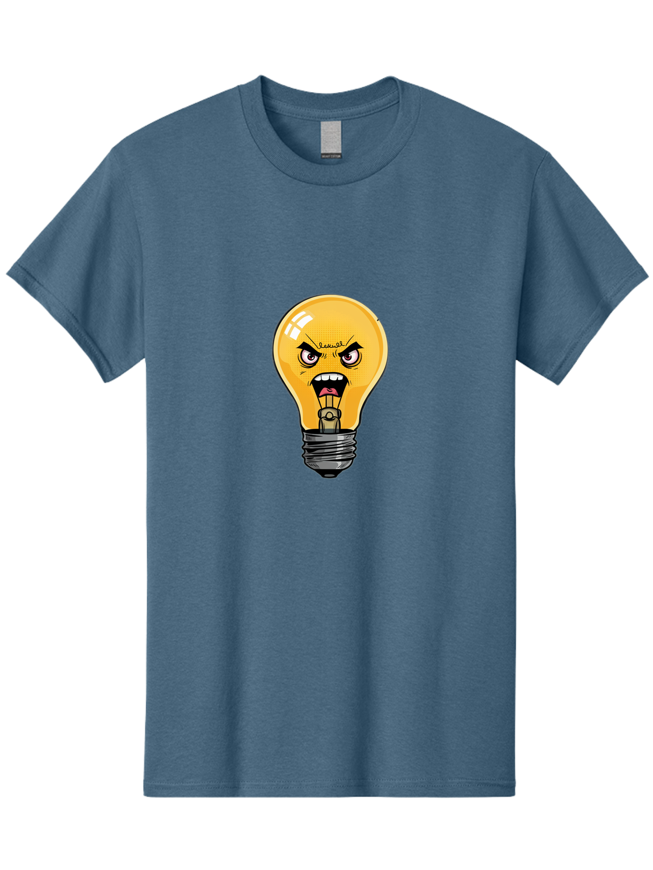 Angry-Light-Bulb-1 Men'S Graphic Tee, 100% Cotton, Comfortable Casual Summer Wear, Machine Washable, Vintage Camera, Old Camera, Antique Camera, Black Camera, Classic Photography, Photography Equipment, Nostalgic Device, Film Camera, Bal702