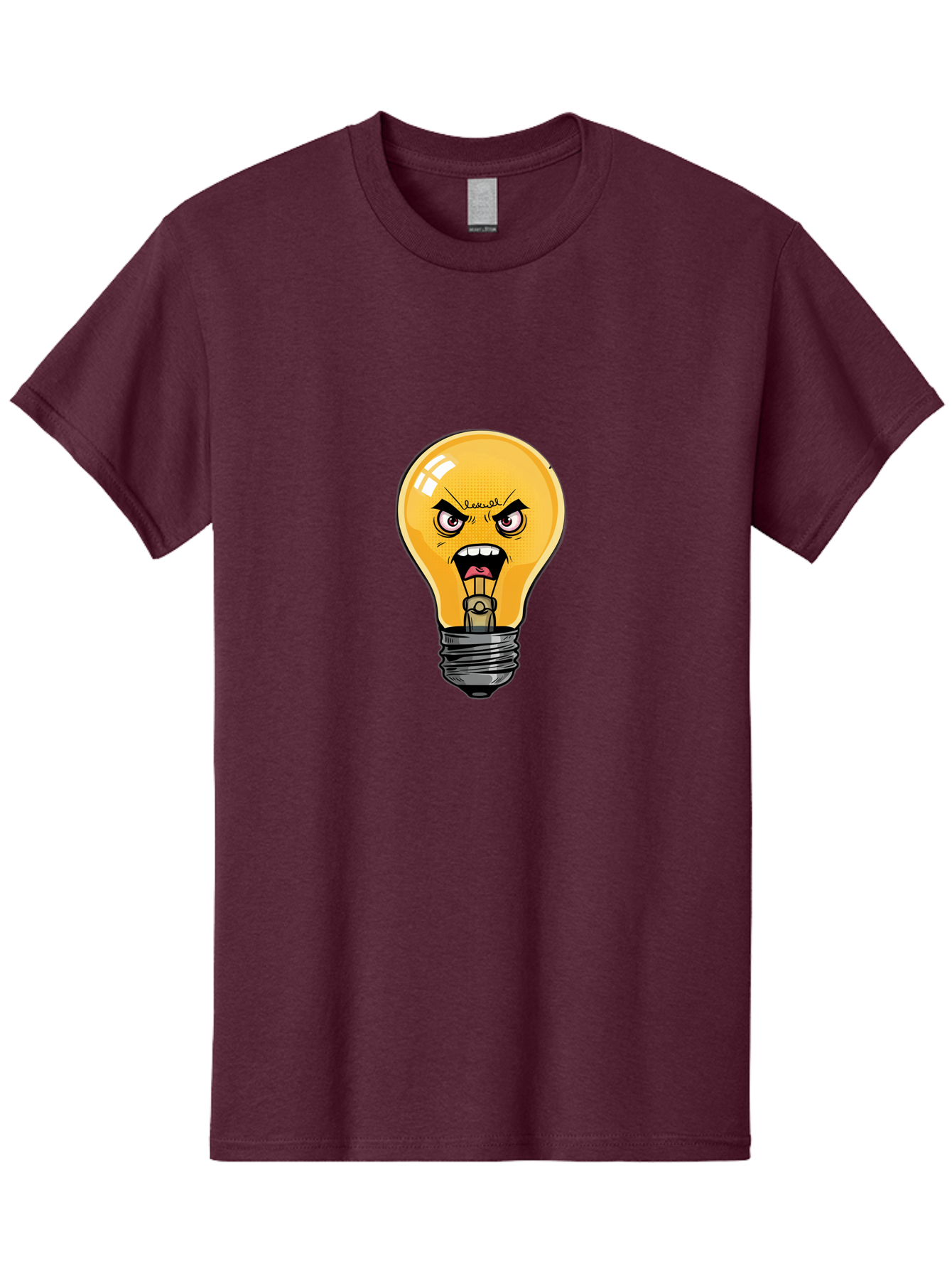 Angry-Light-Bulb-1 Men'S Graphic Tee, 100% Cotton, Comfortable Casual Summer Wear, Machine Washable, Vintage Camera, Old Camera, Antique Camera, Black Camera, Classic Photography, Photography Equipment, Nostalgic Device, Film Camera, Bal702