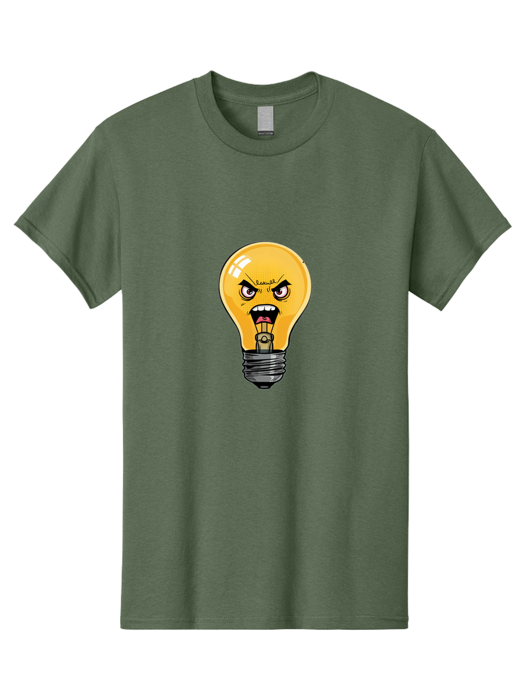 Angry-Light-Bulb-1 Men'S Graphic Tee, 100% Cotton, Comfortable Casual Summer Wear, Machine Washable, Vintage Camera, Old Camera, Antique Camera, Black Camera, Classic Photography, Photography Equipment, Nostalgic Device, Film Camera, Bal702