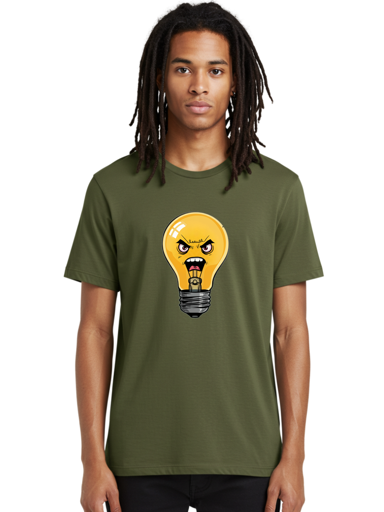 Angry-Light-Bulb-1 Men'S Graphic Tee, 100% Cotton, Comfortable Casual Summer Wear, Machine Washable, Vintage Camera, Old Camera, Antique Camera, Black Camera, Classic Photography, Photography Equipment, Nostalgic Device, Film Camera, Bal702
