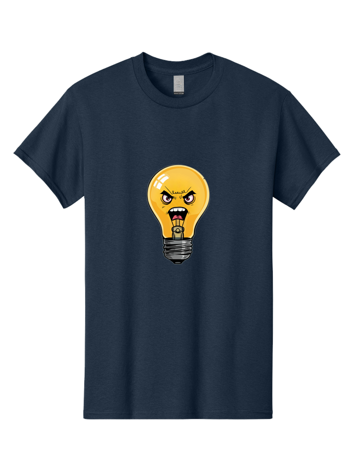 Angry-Light-Bulb-1 Men'S Graphic Tee, 100% Cotton, Comfortable Casual Summer Wear, Machine Washable, Vintage Camera, Old Camera, Antique Camera, Black Camera, Classic Photography, Photography Equipment, Nostalgic Device, Film Camera, Bal702