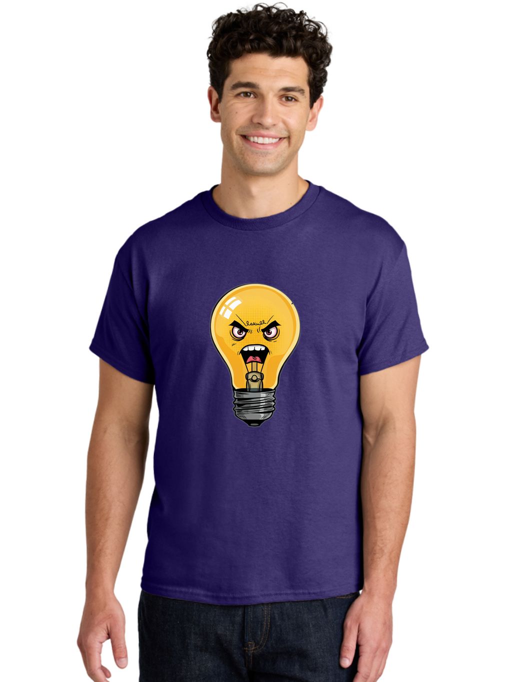 Angry-Light-Bulb-1 Men'S Graphic Tee, 100% Cotton, Comfortable Casual Summer Wear, Machine Washable, Vintage Camera, Old Camera, Antique Camera, Black Camera, Classic Photography, Photography Equipment, Nostalgic Device, Film Camera, Bal702
