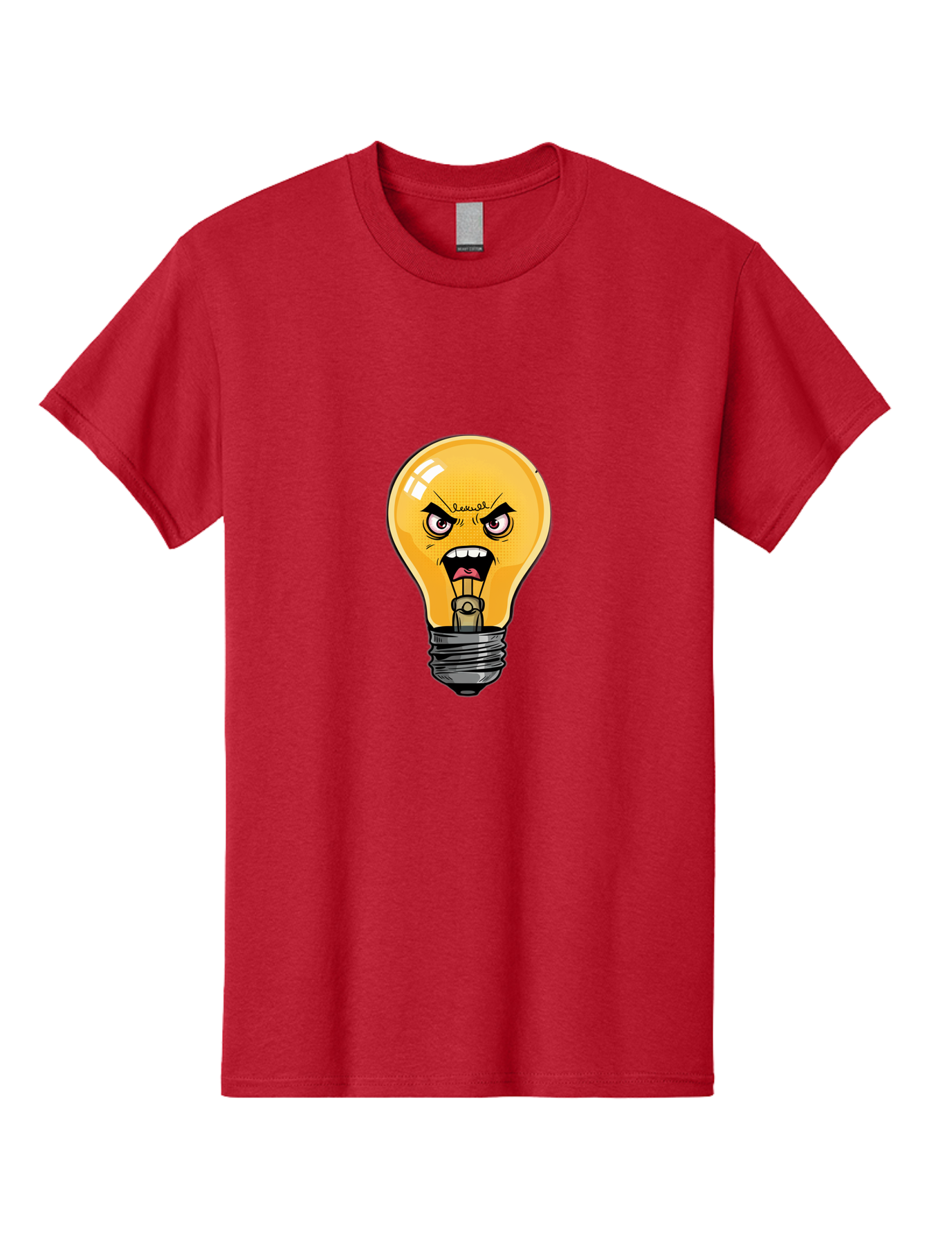 Angry-Light-Bulb-1 Men'S Graphic Tee, 100% Cotton, Comfortable Casual Summer Wear, Machine Washable, Vintage Camera, Old Camera, Antique Camera, Black Camera, Classic Photography, Photography Equipment, Nostalgic Device, Film Camera, Bal702