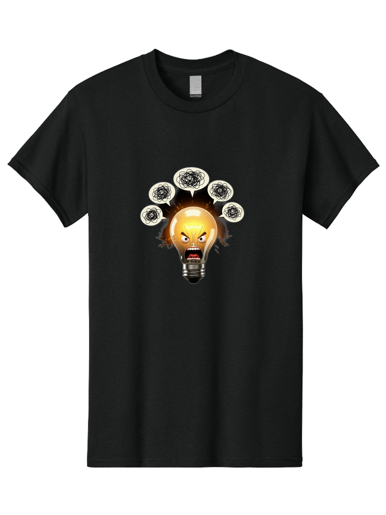 Angry-Light-Bulb Men'S Graphic Tee, 100% Cotton, Comfortable Casual Summer Wear, Machine Washable, Vintage Camera, Old Camera, Antique Camera, Black Camera, Classic Photography, Photography Equipment, Nostalgic Device, Film Camera, Camera Art Bal703