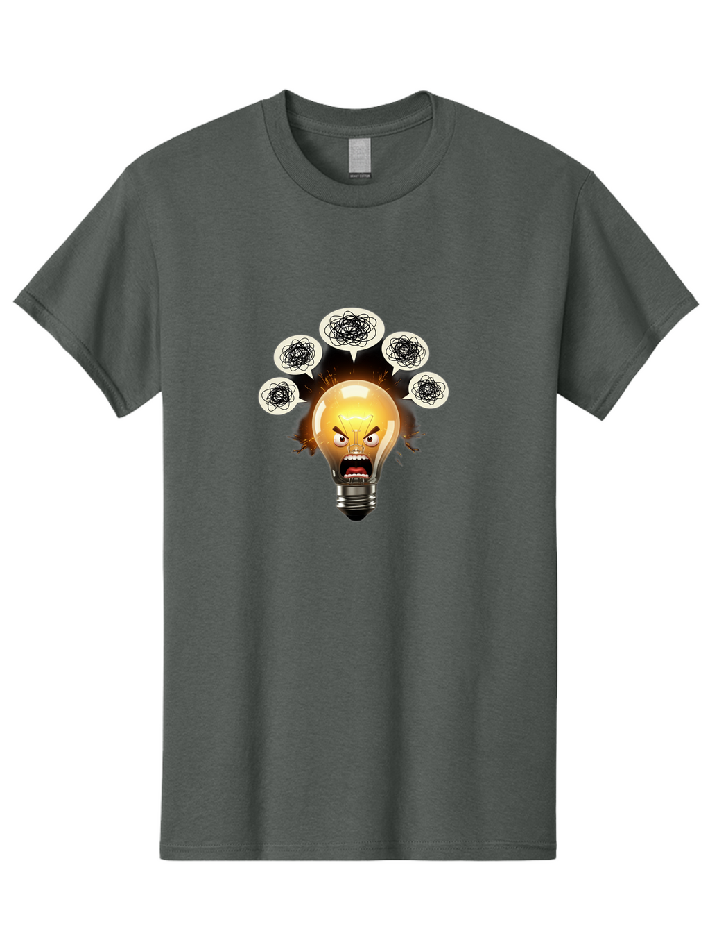 Angry-Light-Bulb Men'S Graphic Tee, 100% Cotton, Comfortable Casual Summer Wear, Machine Washable, Vintage Camera, Old Camera, Antique Camera, Black Camera, Classic Photography, Photography Equipment, Nostalgic Device, Film Camera, Camera Art Bal703
