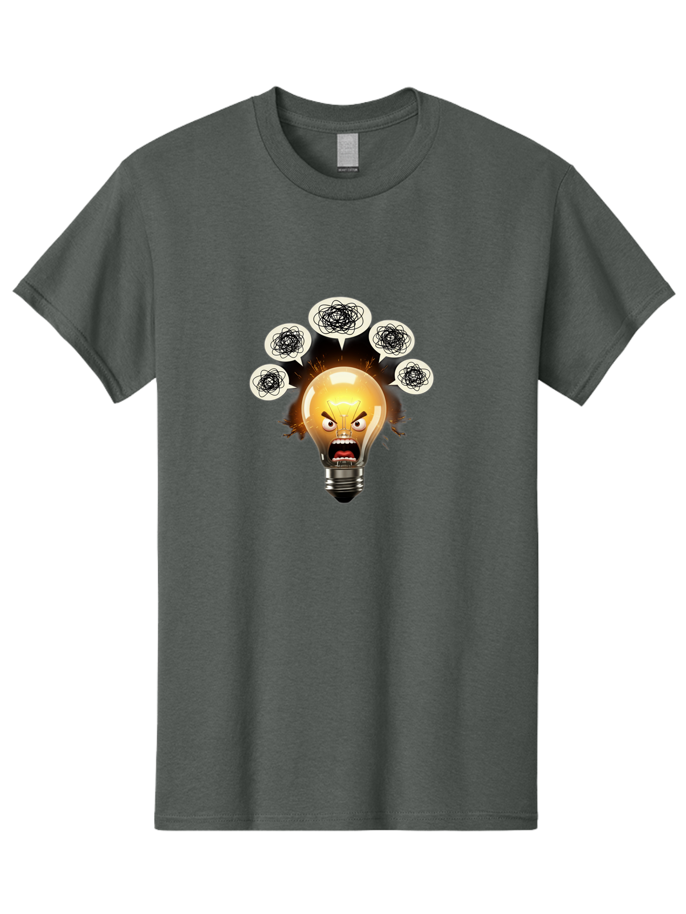 Angry-Light-Bulb Men'S Graphic Tee, 100% Cotton, Comfortable Casual Summer Wear, Machine Washable, Vintage Camera, Old Camera, Antique Camera, Black Camera, Classic Photography, Photography Equipment, Nostalgic Device, Film Camera, Camera Art Bal703