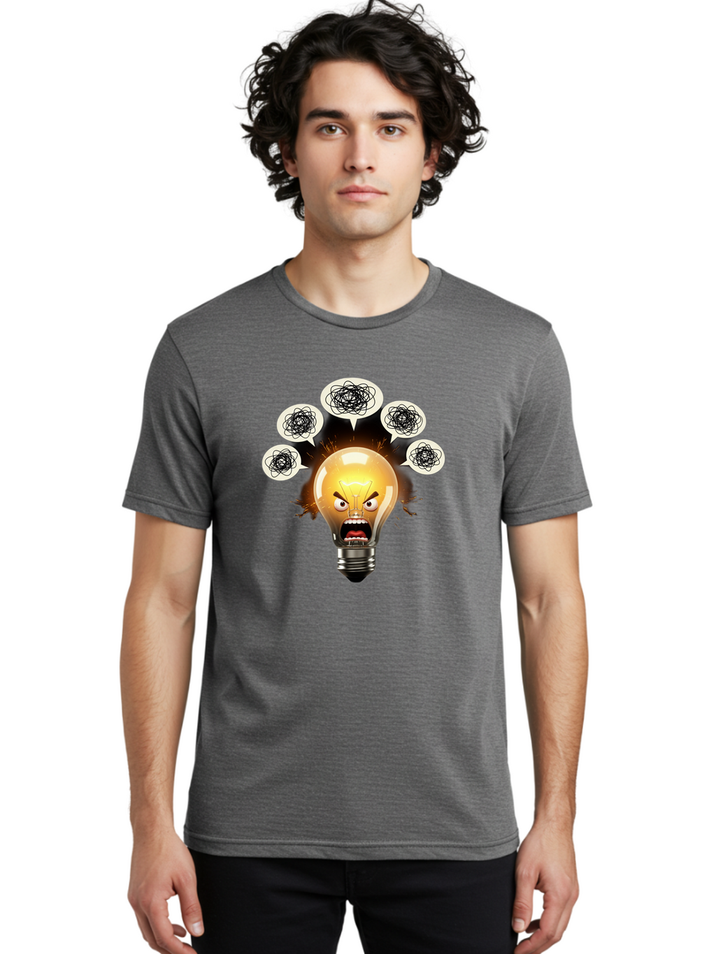 Angry-Light-Bulb Men'S Graphic Tee, 100% Cotton, Comfortable Casual Summer Wear, Machine Washable, Vintage Camera, Old Camera, Antique Camera, Black Camera, Classic Photography, Photography Equipment, Nostalgic Device, Film Camera, Camera Art Bal703
