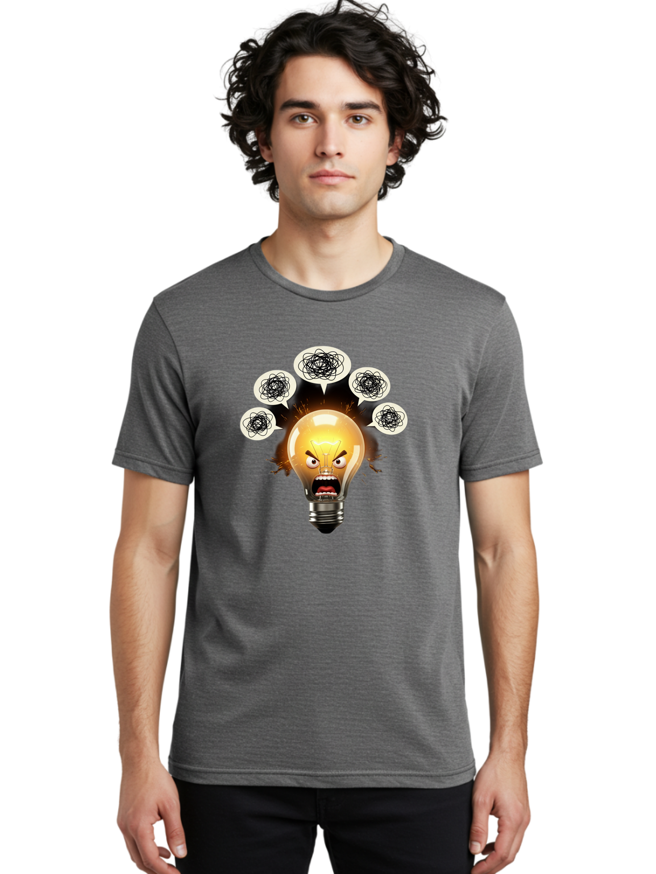 Angry-Light-Bulb Men'S Graphic Tee, 100% Cotton, Comfortable Casual Summer Wear, Machine Washable, Vintage Camera, Old Camera, Antique Camera, Black Camera, Classic Photography, Photography Equipment, Nostalgic Device, Film Camera, Camera Art Bal703