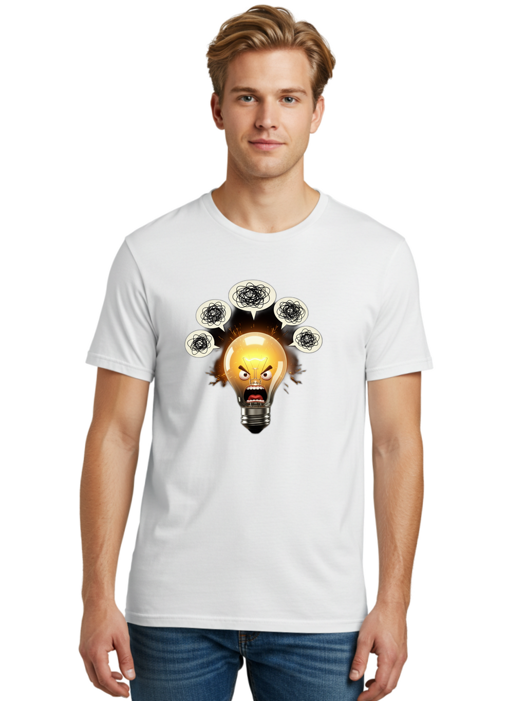 Angry-Light-Bulb Men'S Graphic Tee, 100% Cotton, Comfortable Casual Summer Wear, Machine Washable, Vintage Camera, Old Camera, Antique Camera, Black Camera, Classic Photography, Photography Equipment, Nostalgic Device, Film Camera, Camera Art Bal703