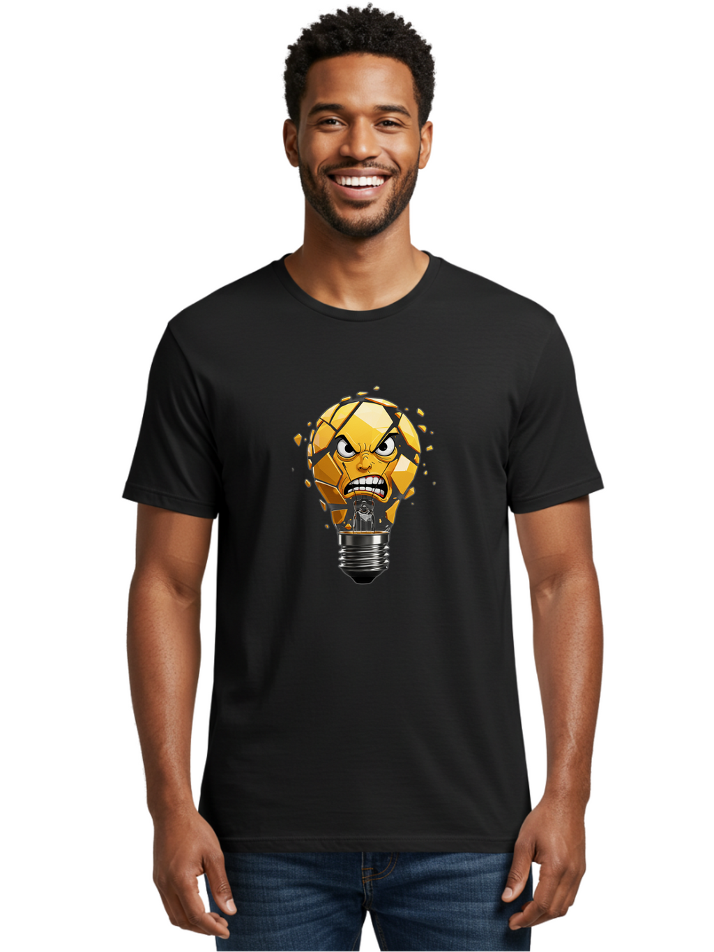 Angry-Lightbulb Men'S Graphic Tee, 100% Cotton, Comfortable Casual Summer Wear, Machine Washable, Vintage Camera, Old Camera, Antique Camera, Black Camera, Classic Photography, Photography Equipment, Nostalgic Device, Film Camera, Camera Art Bal704