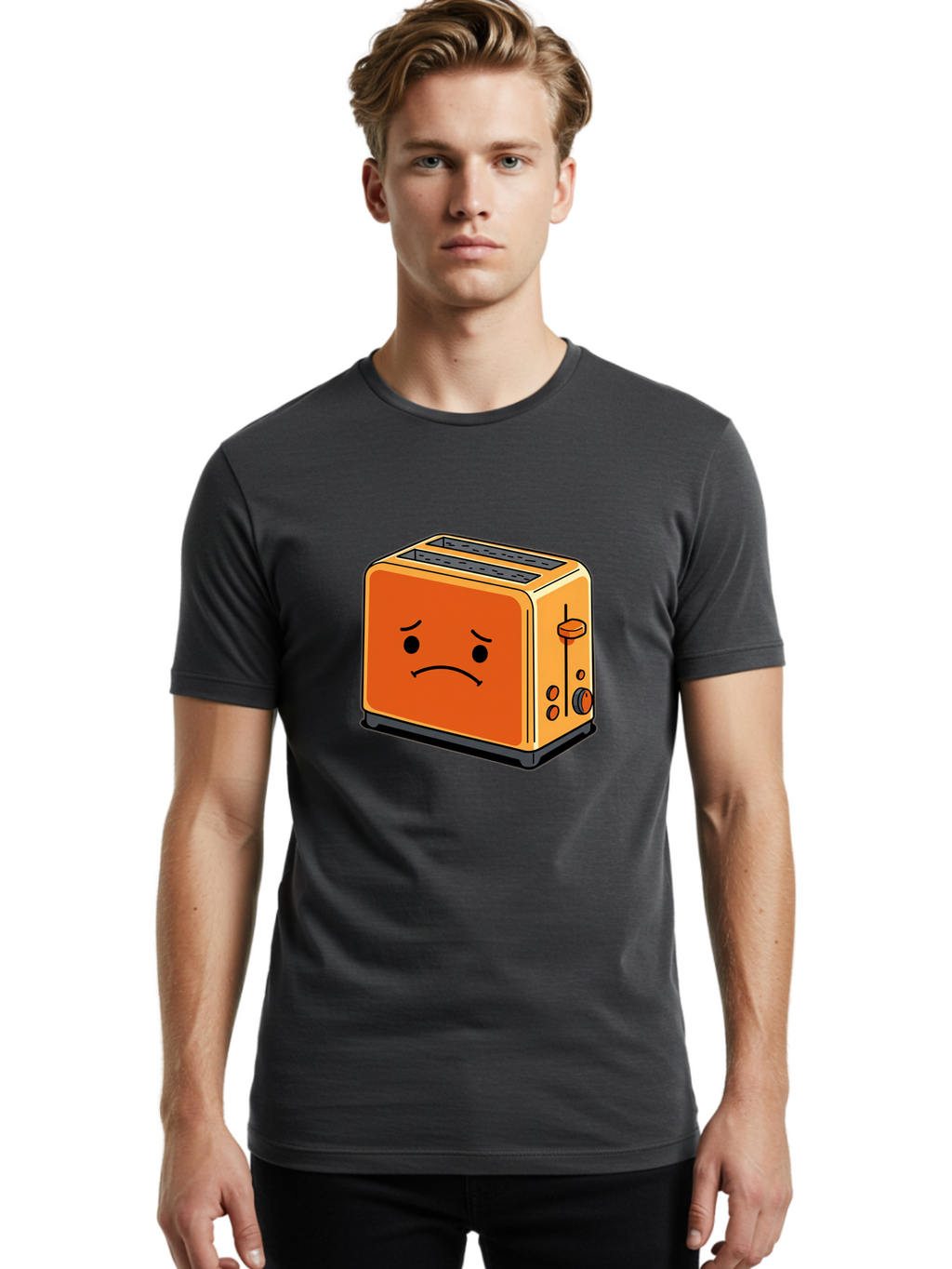 Angry-Toaster Men'S Graphic Tee, 100% Cotton, Comfortable Casual Summer Wear, Machine Washable, Vintage Camera, Old Camera, Antique Camera, Black Camera, Classic Photography, Photography Equipment, Nostalgic Device, Film Camera, Camera Art Bal706