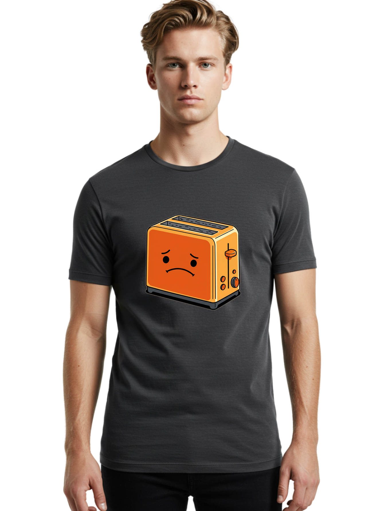 Angry-Toaster Men'S Graphic Tee, 100% Cotton, Comfortable Casual Summer Wear, Machine Washable, Vintage Camera, Old Camera, Antique Camera, Black Camera, Classic Photography, Photography Equipment, Nostalgic Device, Film Camera, Camera Art Bal706