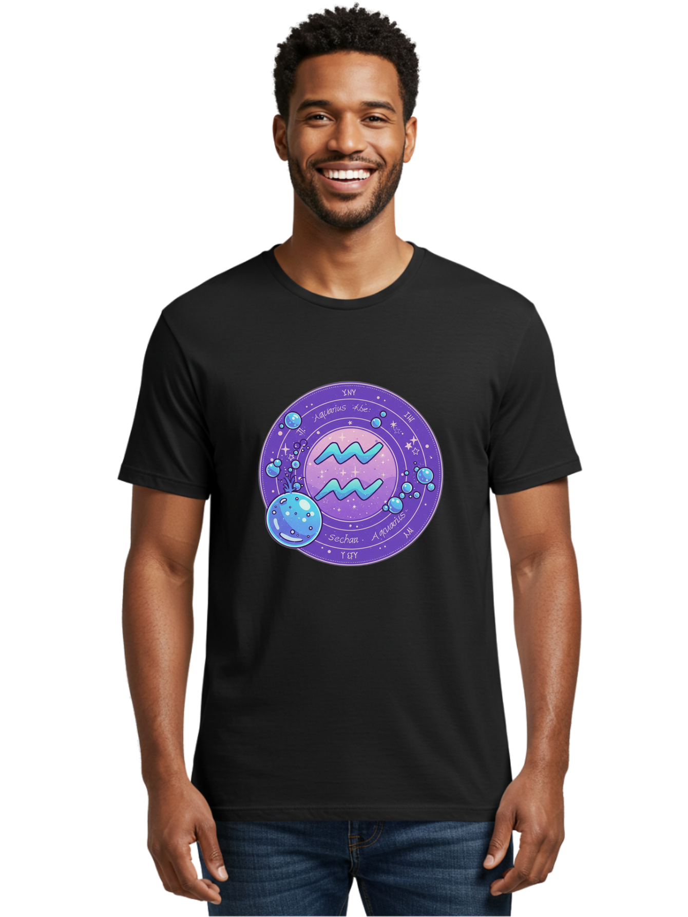 Aquarius-The-Water-Bearer Men'S Graphic Tee, 100% Cotton, Comfortable Casual Summer Wear, Machine Washable, Vintage Camera, Old Camera, Antique Camera, Black Camera, Classic Photography, Photography Equipment, Nostalgic Device, Film Camera, Bal710