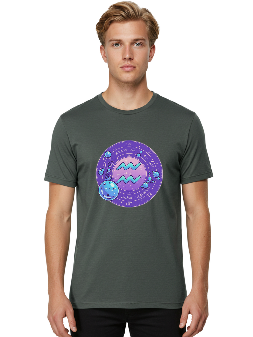 Aquarius-The-Water-Bearer Men'S Graphic Tee, 100% Cotton, Comfortable Casual Summer Wear, Machine Washable, Vintage Camera, Old Camera, Antique Camera, Black Camera, Classic Photography, Photography Equipment, Nostalgic Device, Film Camera, Bal710