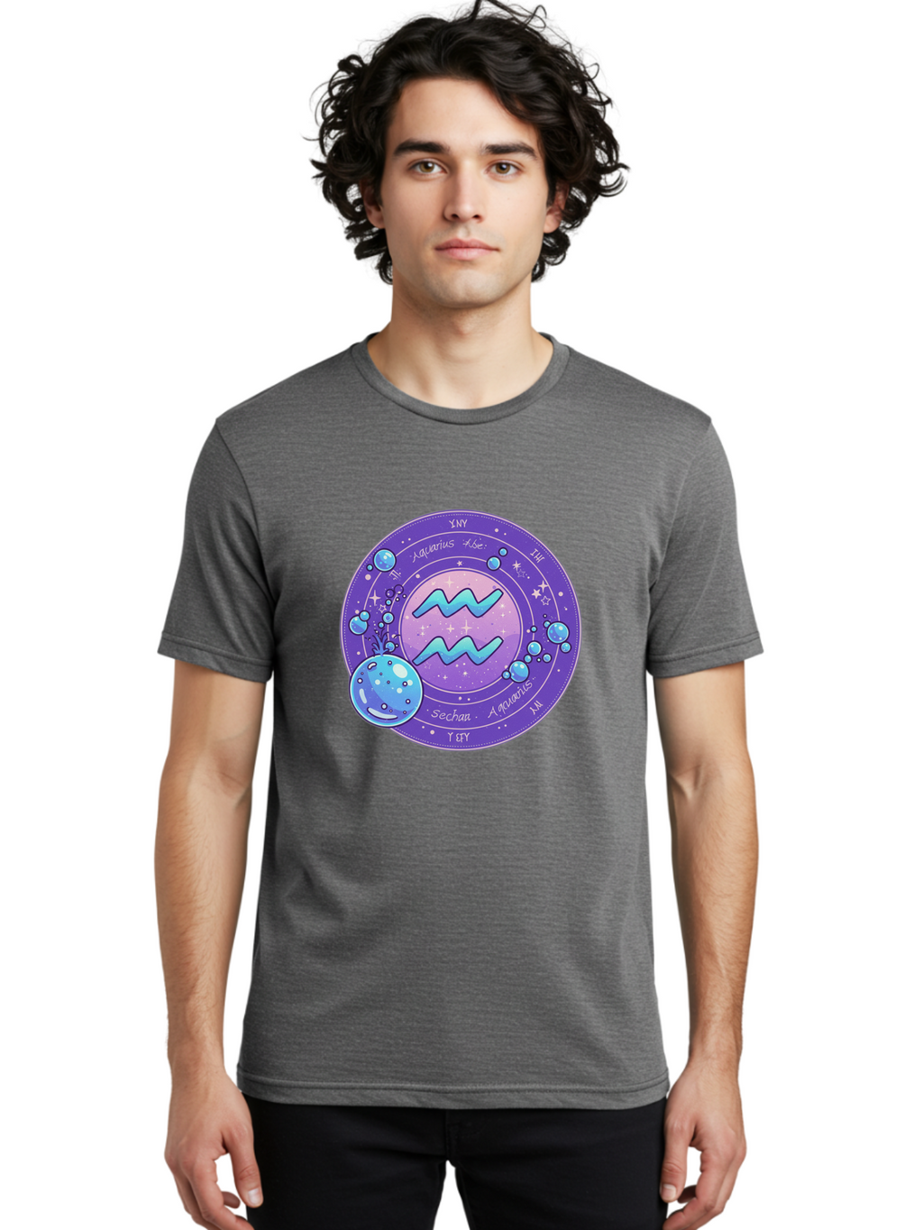 Aquarius-The-Water-Bearer Men'S Graphic Tee, 100% Cotton, Comfortable Casual Summer Wear, Machine Washable, Vintage Camera, Old Camera, Antique Camera, Black Camera, Classic Photography, Photography Equipment, Nostalgic Device, Film Camera, Bal710