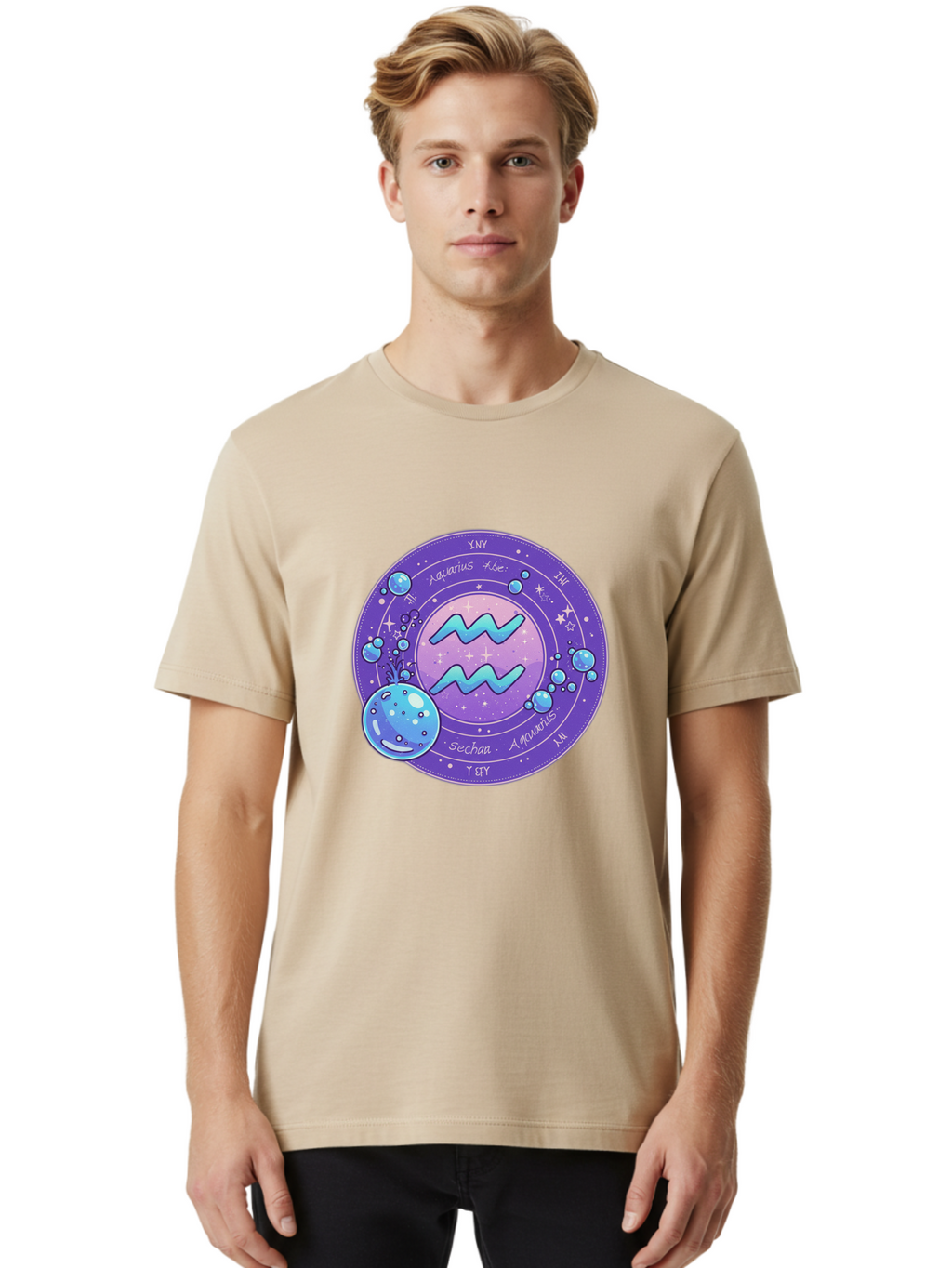 Aquarius-The-Water-Bearer Men'S Graphic Tee, 100% Cotton, Comfortable Casual Summer Wear, Machine Washable, Vintage Camera, Old Camera, Antique Camera, Black Camera, Classic Photography, Photography Equipment, Nostalgic Device, Film Camera, Bal710
