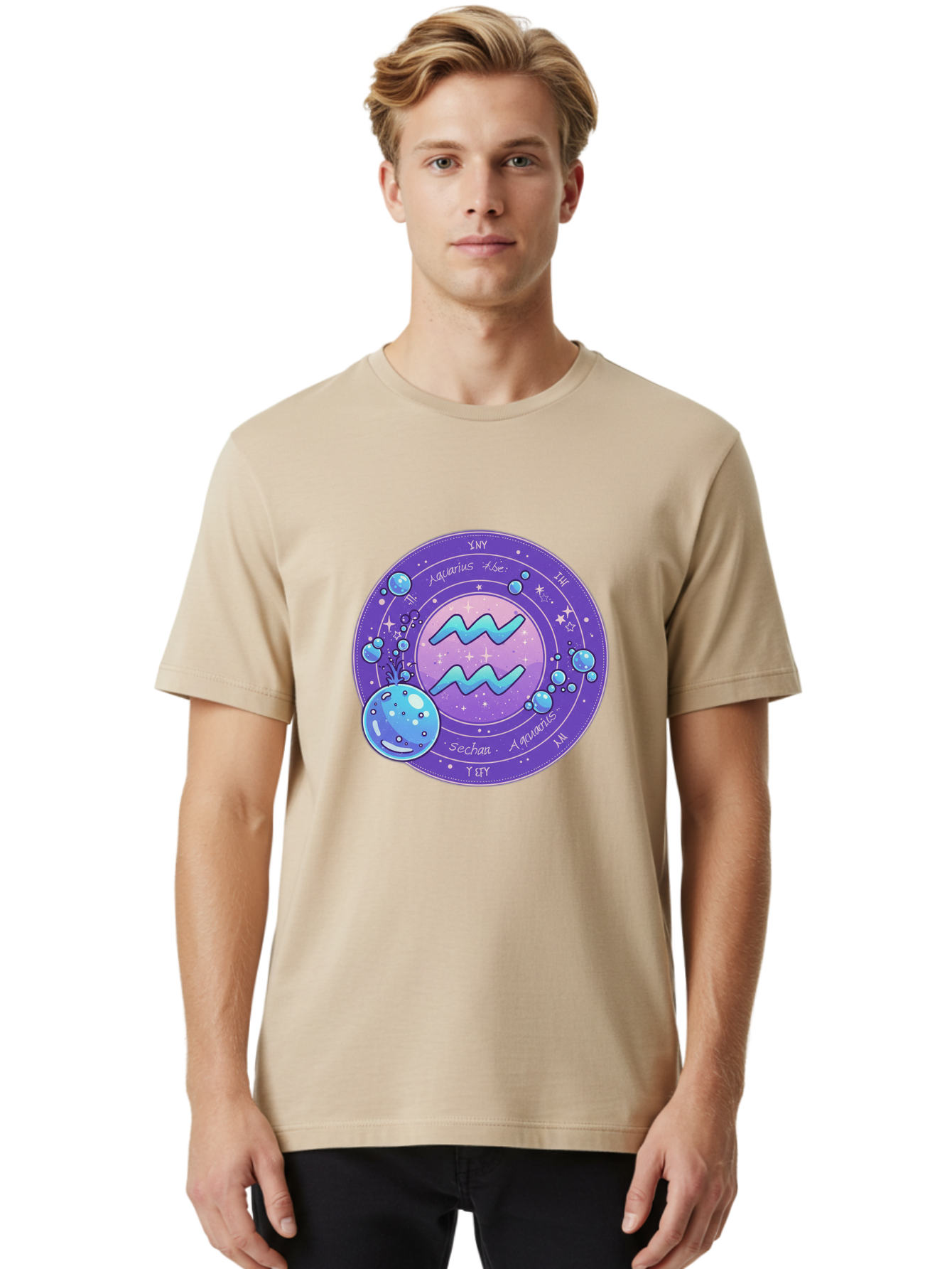 Aquarius-The-Water-Bearer Men'S Graphic Tee, 100% Cotton, Comfortable Casual Summer Wear, Machine Washable, Vintage Camera, Old Camera, Antique Camera, Black Camera, Classic Photography, Photography Equipment, Nostalgic Device, Film Camera, Bal710