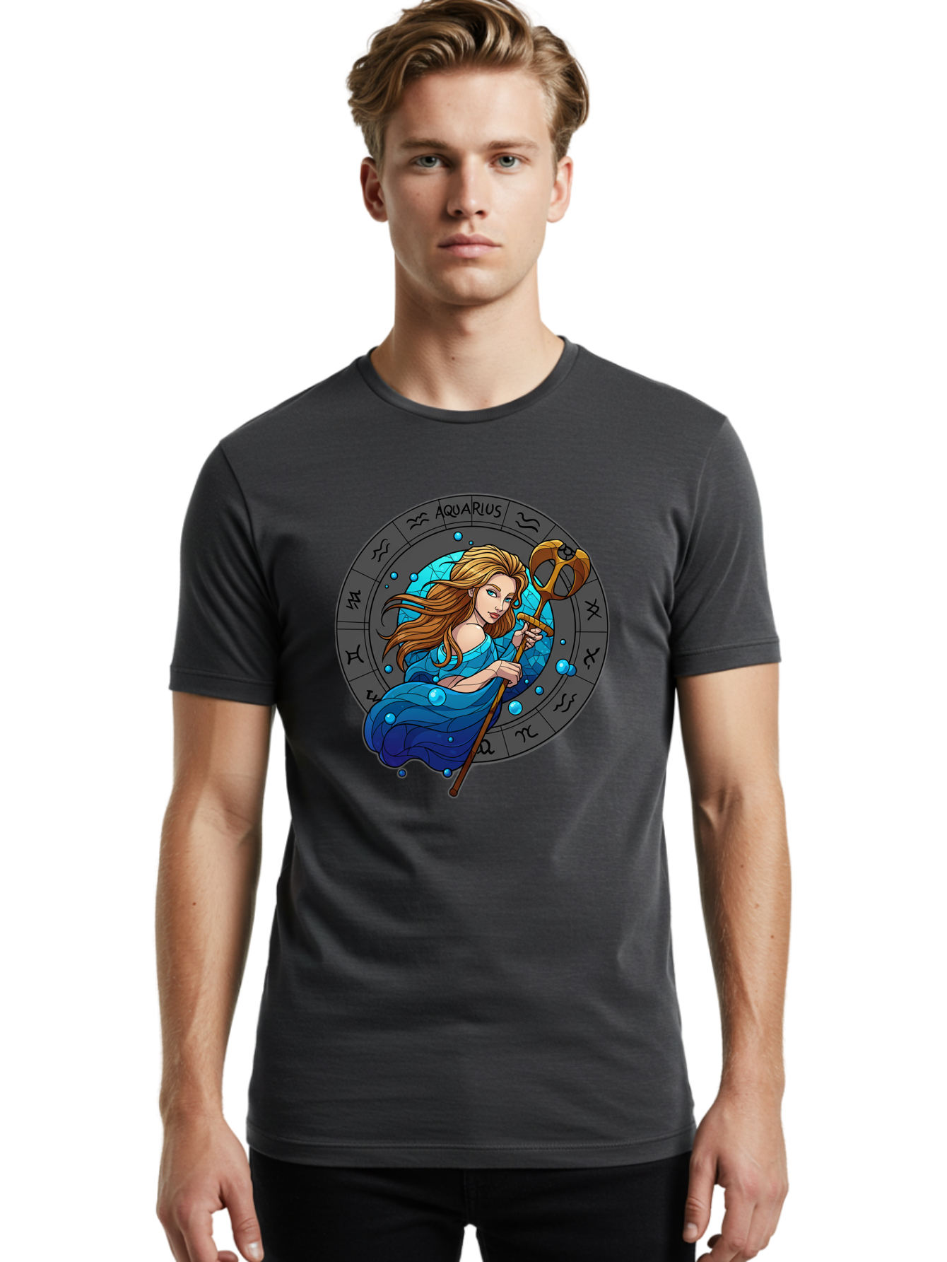Aquarius Men'S Graphic Tee, 100% Cotton, Comfortable Casual Summer Wear, Machine Washable, Vintage Camera, Old Camera, Antique Camera, Black Camera, Classic Photography, Photography Equipment, Nostalgic Device, Film Camera, Camera Art Bal711