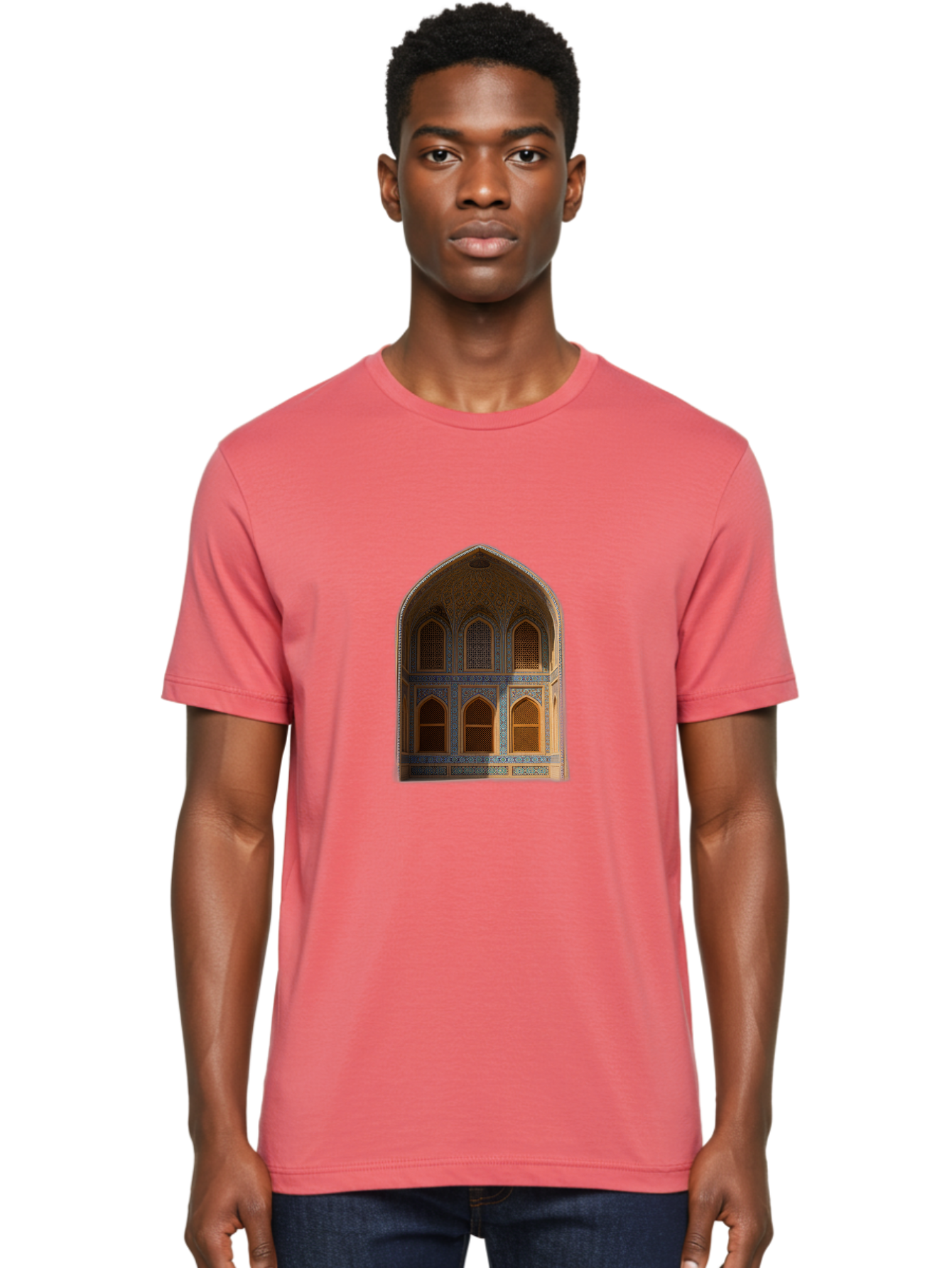 Arched-Building-Facade Men'S Graphic Tee, 100% Cotton, Comfortable Casual Summer Wear, Machine Washable, Vintage Camera, Old Camera, Antique Camera, Black Camera, Classic Photography, Photography Equipment, Nostalgic Device, Film Camera, Bal712
