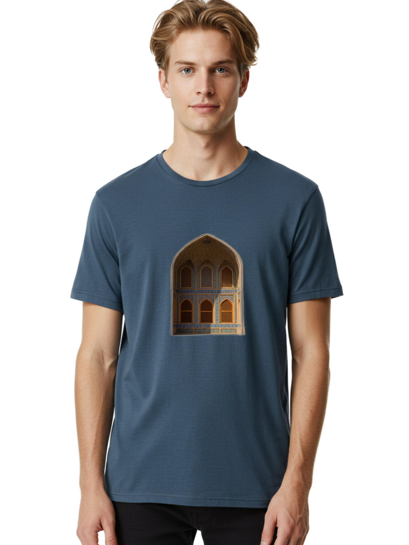 Arched-Building-Facade Men'S Graphic Tee, 100% Cotton, Comfortable Casual Summer Wear, Machine Washable, Vintage Camera, Old Camera, Antique Camera, Black Camera, Classic Photography, Photography Equipment, Nostalgic Device, Film Camera, Bal712
