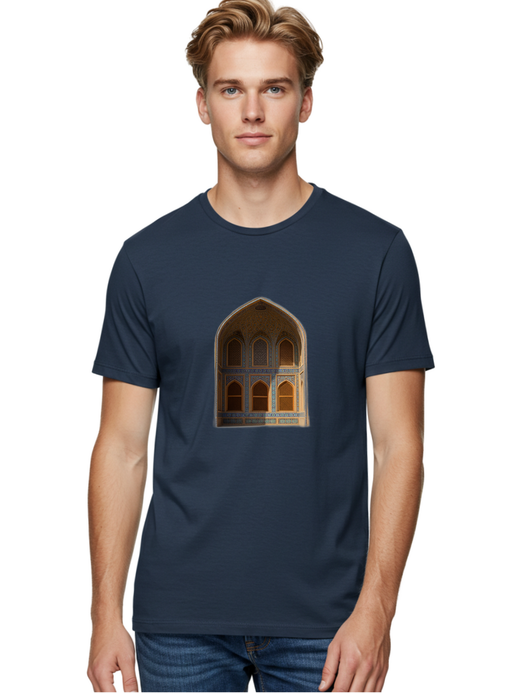 Arched-Building-Facade Men'S Graphic Tee, 100% Cotton, Comfortable Casual Summer Wear, Machine Washable, Vintage Camera, Old Camera, Antique Camera, Black Camera, Classic Photography, Photography Equipment, Nostalgic Device, Film Camera, Bal712