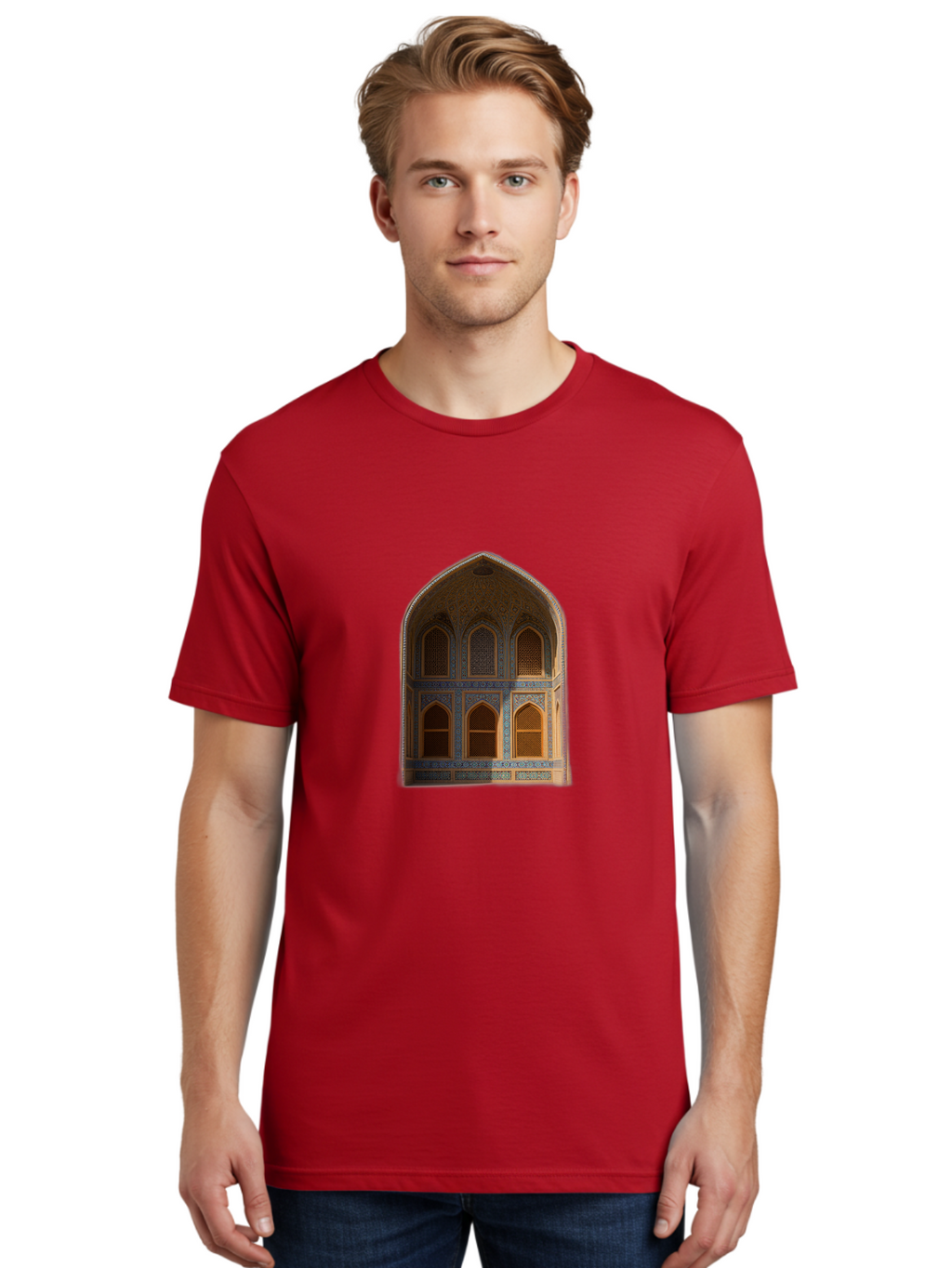 Arched-Building-Facade Men'S Graphic Tee, 100% Cotton, Comfortable Casual Summer Wear, Machine Washable, Vintage Camera, Old Camera, Antique Camera, Black Camera, Classic Photography, Photography Equipment, Nostalgic Device, Film Camera, Bal712