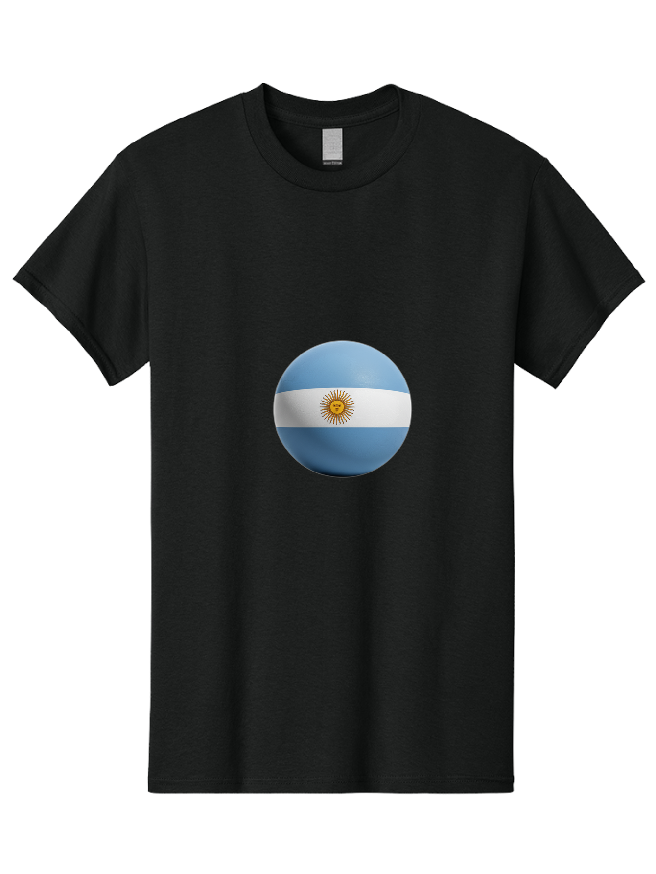 Argentina-Flag-Sphere Men'S Graphic Tee, 100% Cotton, Comfortable Casual Summer Wear, Machine Washable, Vintage Camera, Old Camera, Antique Camera, Black Camera, Classic Photography, Photography Equipment, Nostalgic Device, Film Camera, Bal713