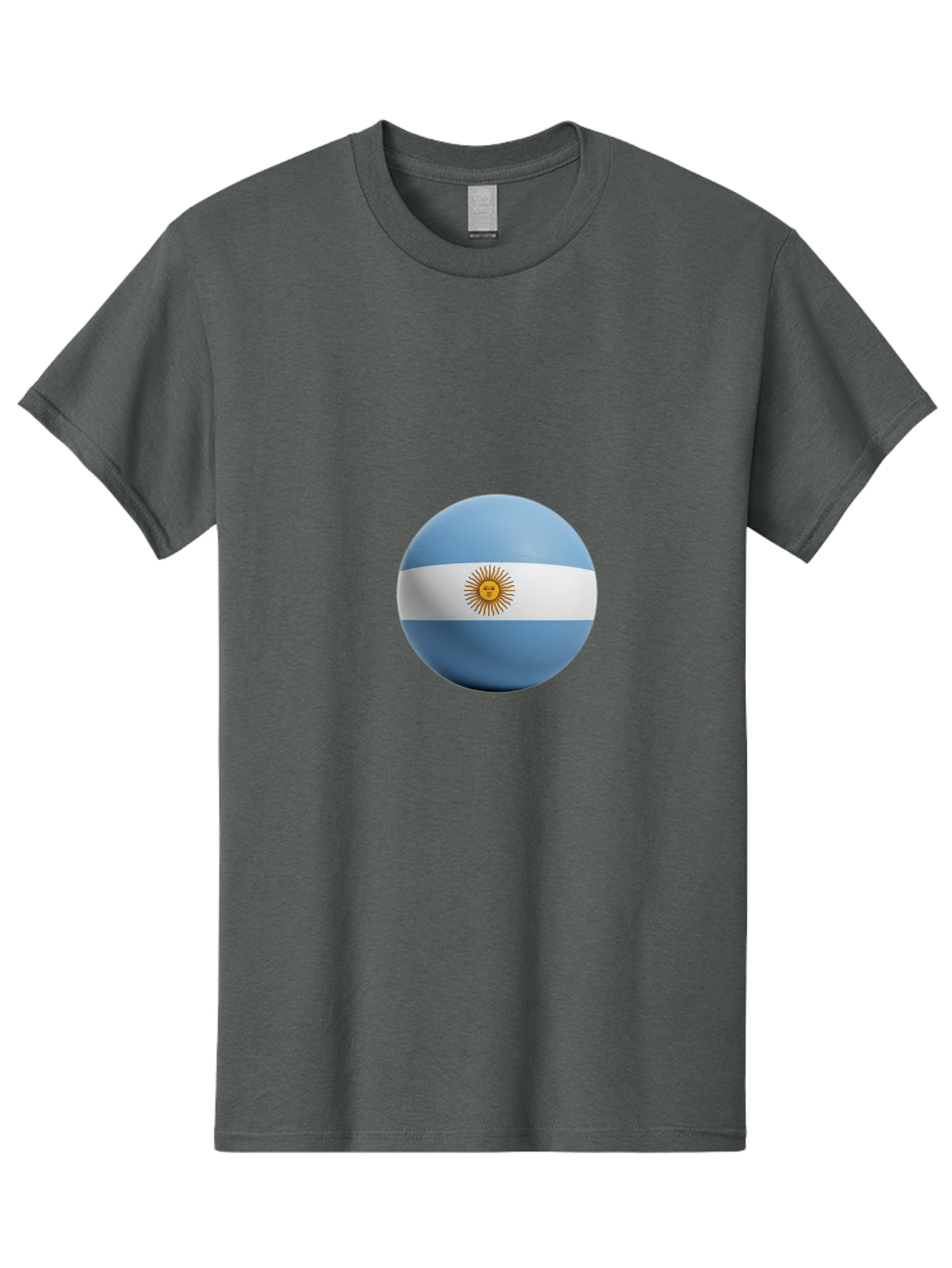 Argentina-Flag-Sphere Men'S Graphic Tee, 100% Cotton, Comfortable Casual Summer Wear, Machine Washable, Vintage Camera, Old Camera, Antique Camera, Black Camera, Classic Photography, Photography Equipment, Nostalgic Device, Film Camera, Bal713