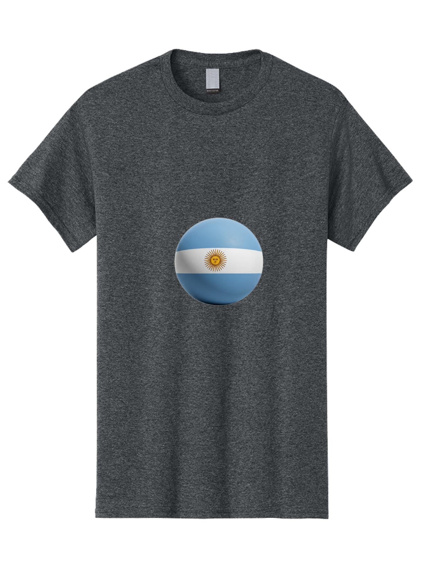 Argentina-Flag-Sphere Men'S Graphic Tee, 100% Cotton, Comfortable Casual Summer Wear, Machine Washable, Vintage Camera, Old Camera, Antique Camera, Black Camera, Classic Photography, Photography Equipment, Nostalgic Device, Film Camera, Bal713