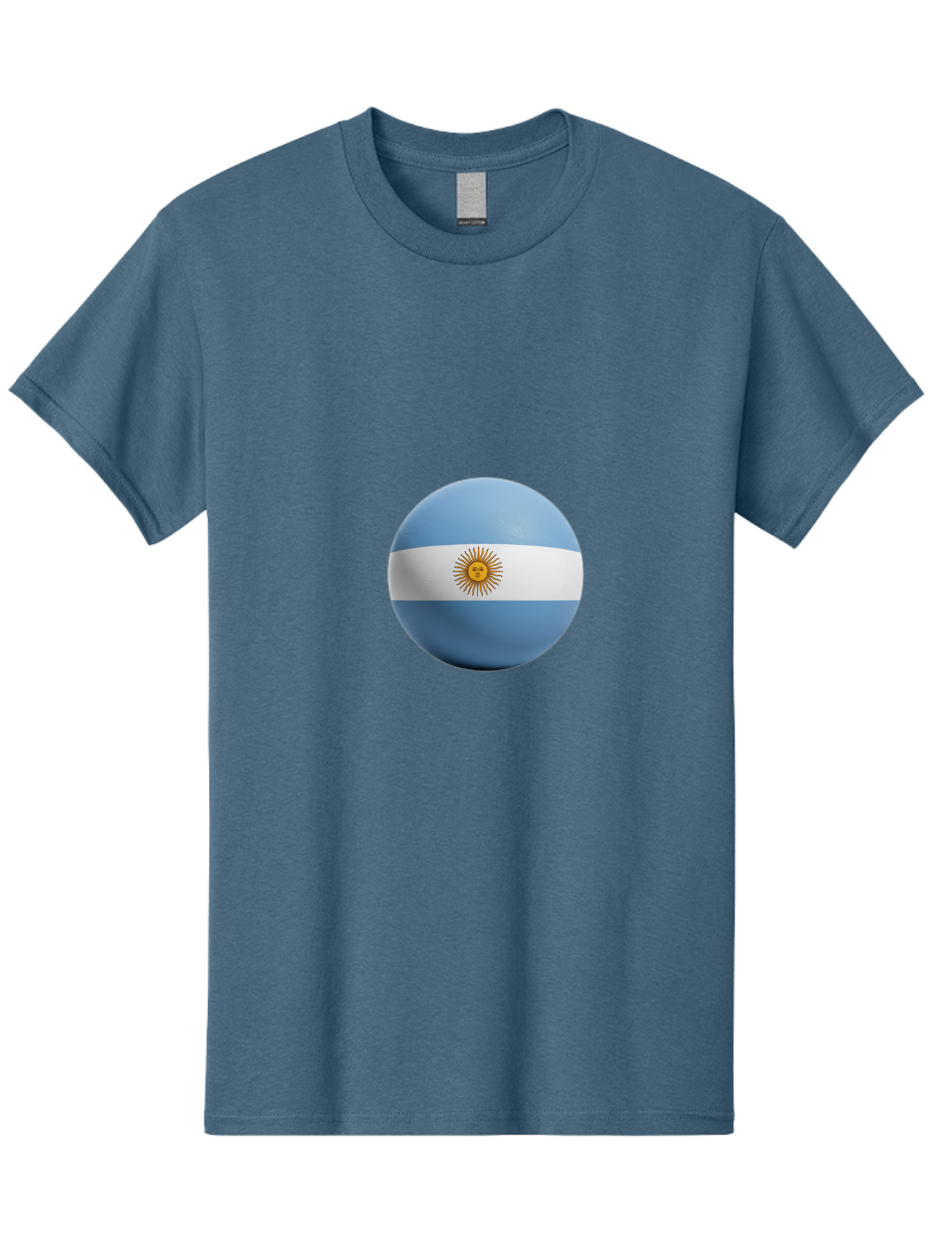 Argentina-Flag-Sphere Men'S Graphic Tee, 100% Cotton, Comfortable Casual Summer Wear, Machine Washable, Vintage Camera, Old Camera, Antique Camera, Black Camera, Classic Photography, Photography Equipment, Nostalgic Device, Film Camera, Bal713