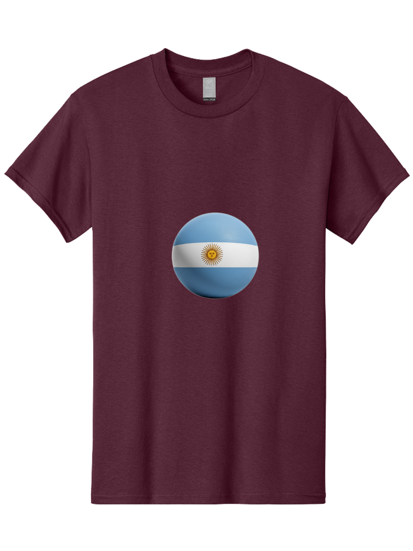 Argentina-Flag-Sphere Men'S Graphic Tee, 100% Cotton, Comfortable Casual Summer Wear, Machine Washable, Vintage Camera, Old Camera, Antique Camera, Black Camera, Classic Photography, Photography Equipment, Nostalgic Device, Film Camera, Bal713