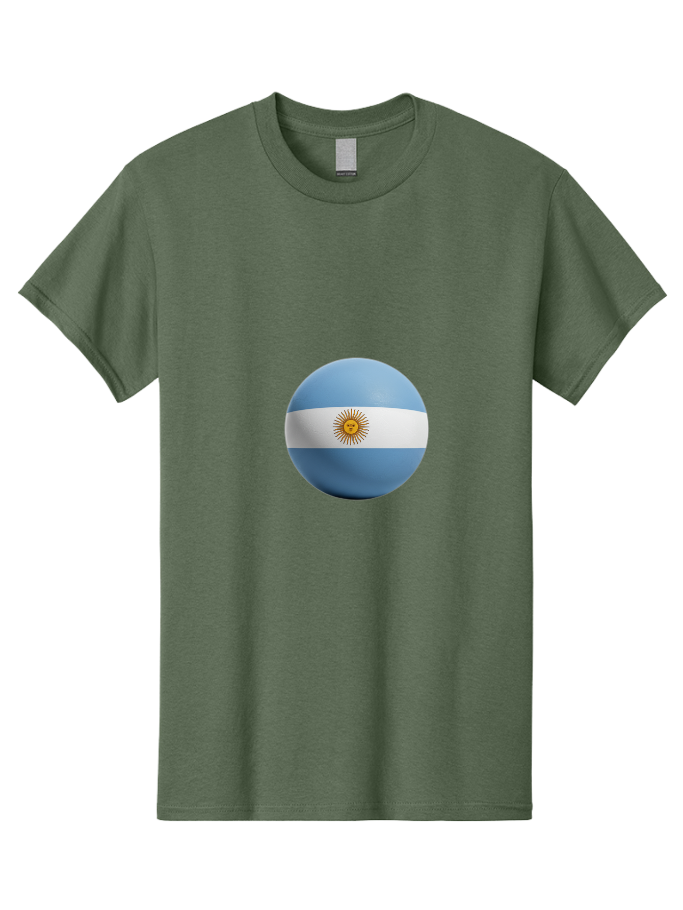 Argentina-Flag-Sphere Men'S Graphic Tee, 100% Cotton, Comfortable Casual Summer Wear, Machine Washable, Vintage Camera, Old Camera, Antique Camera, Black Camera, Classic Photography, Photography Equipment, Nostalgic Device, Film Camera, Bal713