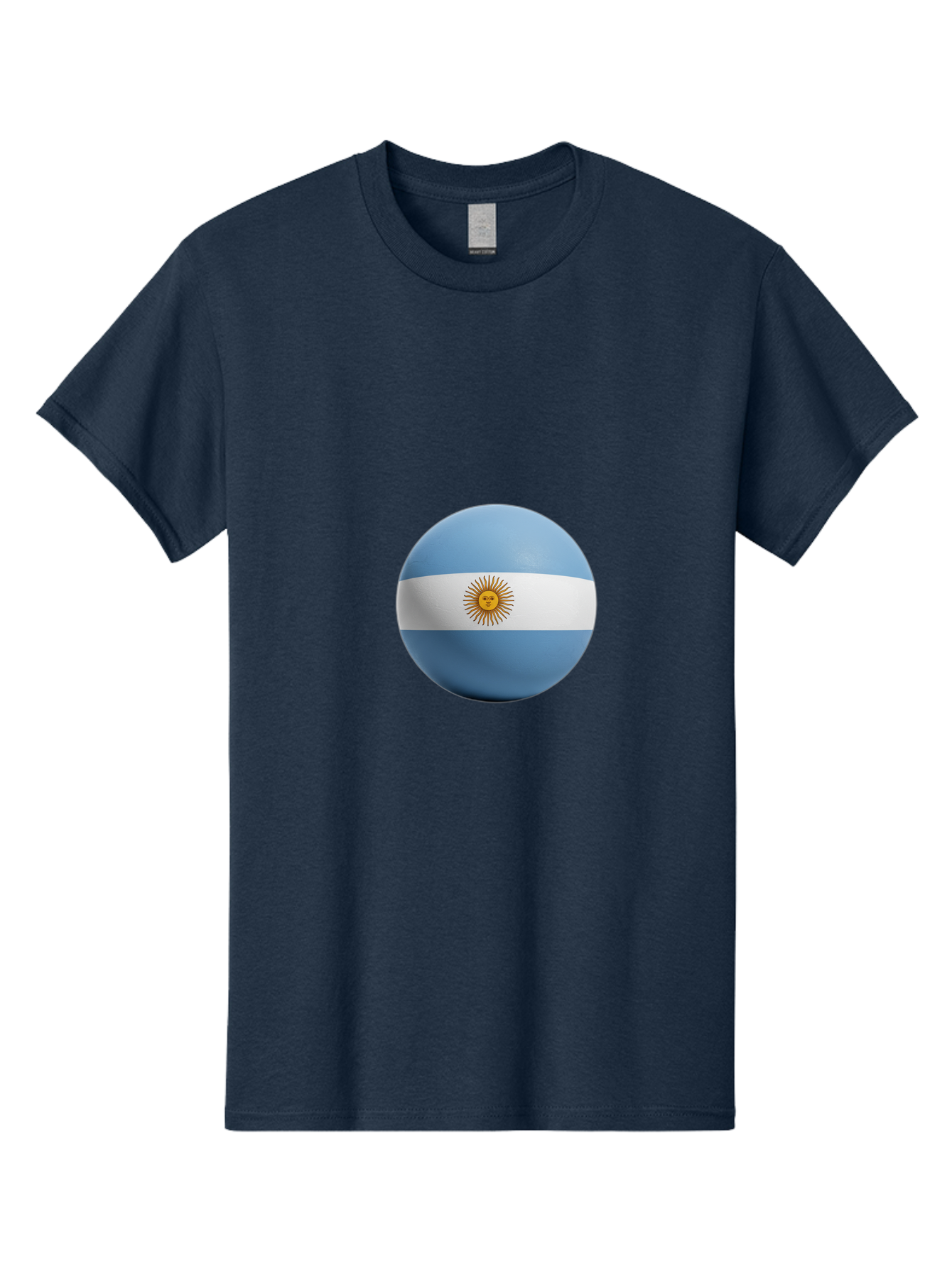 Argentina-Flag-Sphere Men'S Graphic Tee, 100% Cotton, Comfortable Casual Summer Wear, Machine Washable, Vintage Camera, Old Camera, Antique Camera, Black Camera, Classic Photography, Photography Equipment, Nostalgic Device, Film Camera, Bal713