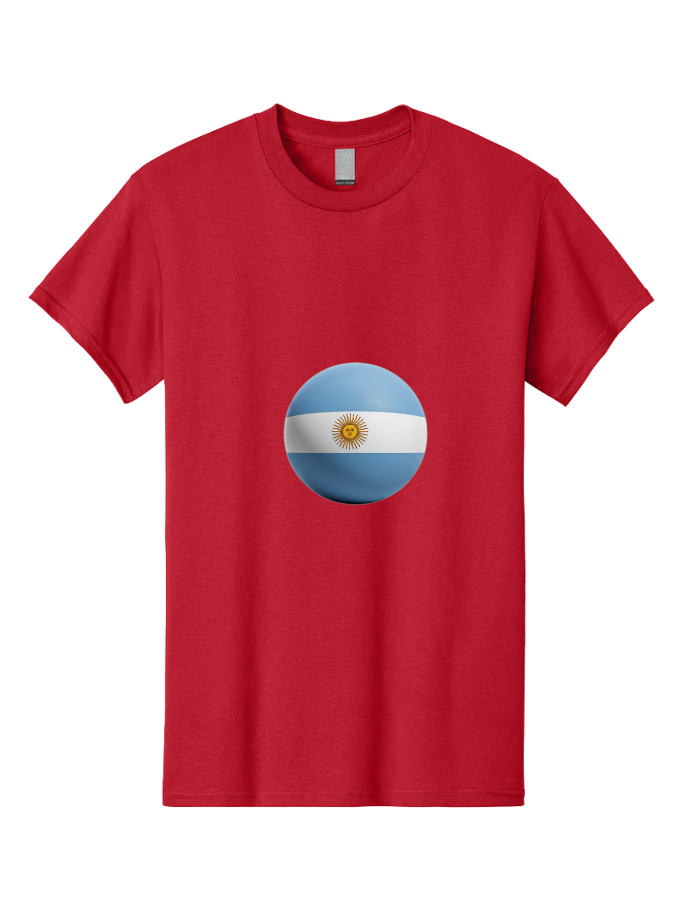 Argentina-Flag-Sphere Men'S Graphic Tee, 100% Cotton, Comfortable Casual Summer Wear, Machine Washable, Vintage Camera, Old Camera, Antique Camera, Black Camera, Classic Photography, Photography Equipment, Nostalgic Device, Film Camera, Bal713