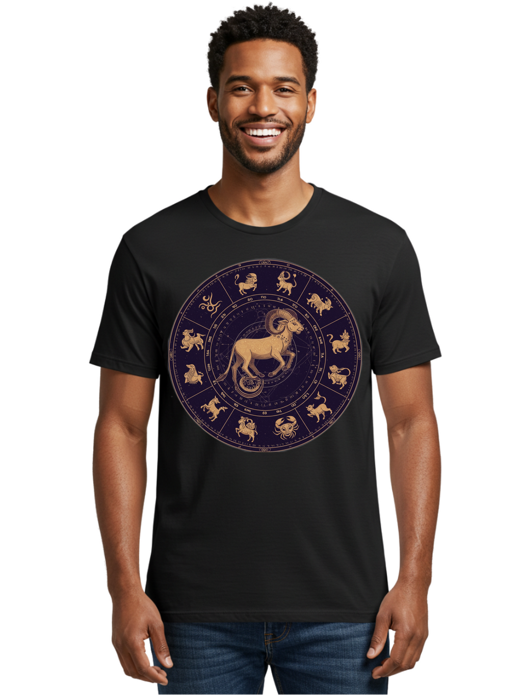 Aries-Zodiac-Circle Men'S Graphic Tee, 100% Cotton, Comfortable Casual Summer Wear, Machine Washable, Vintage Camera, Old Camera, Antique Camera, Black Camera, Classic Photography, Photography Equipment, Nostalgic Device, Film Camera, Bal715