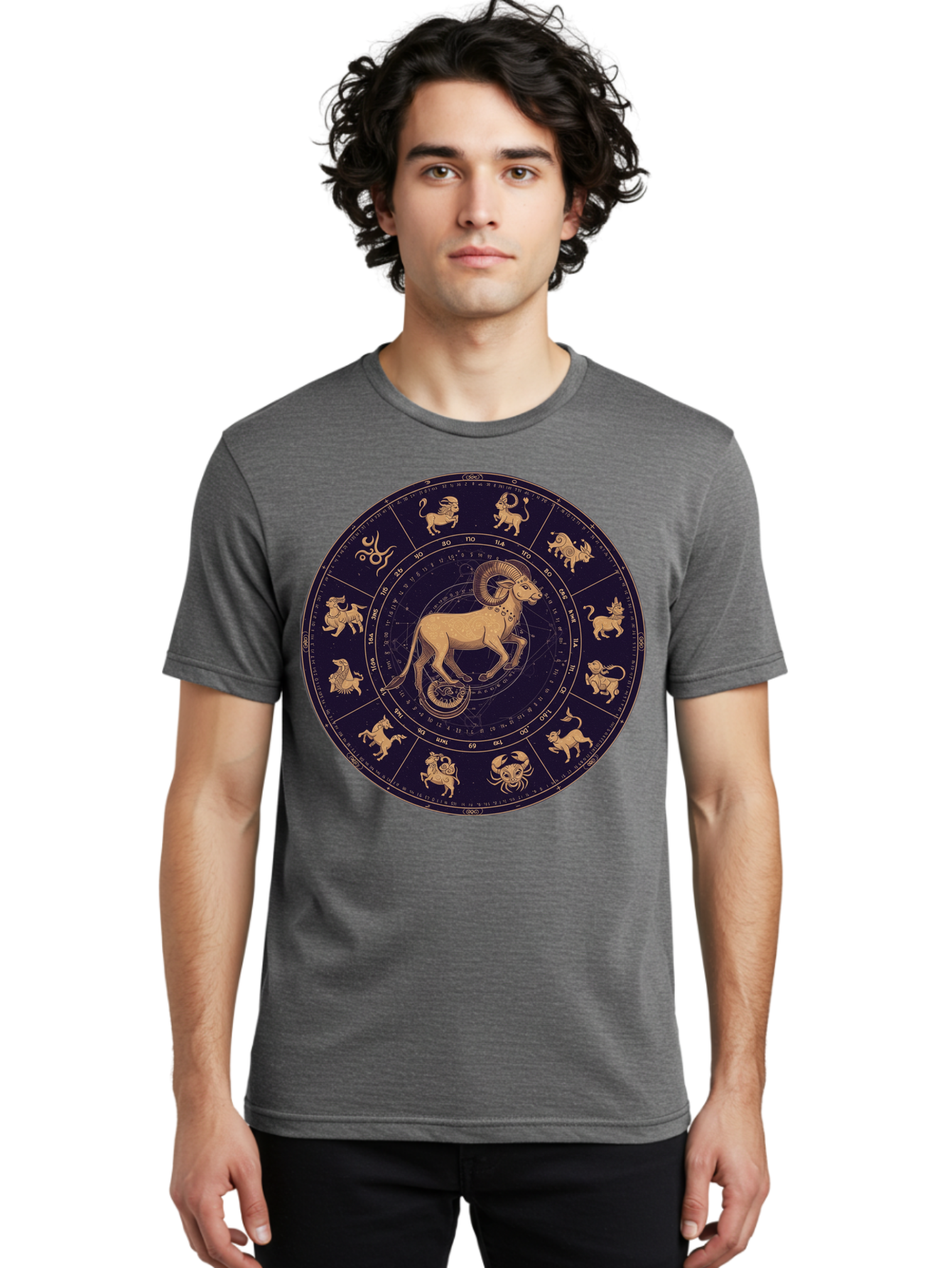 Aries-Zodiac-Circle Men'S Graphic Tee, 100% Cotton, Comfortable Casual Summer Wear, Machine Washable, Vintage Camera, Old Camera, Antique Camera, Black Camera, Classic Photography, Photography Equipment, Nostalgic Device, Film Camera, Bal715