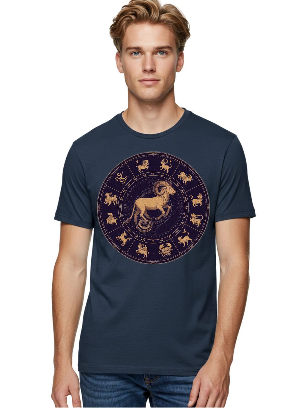 Aries-Zodiac-Circle Men'S Graphic Tee, 100% Cotton, Comfortable Casual Summer Wear, Machine Washable, Vintage Camera, Old Camera, Antique Camera, Black Camera, Classic Photography, Photography Equipment, Nostalgic Device, Film Camera, Bal715