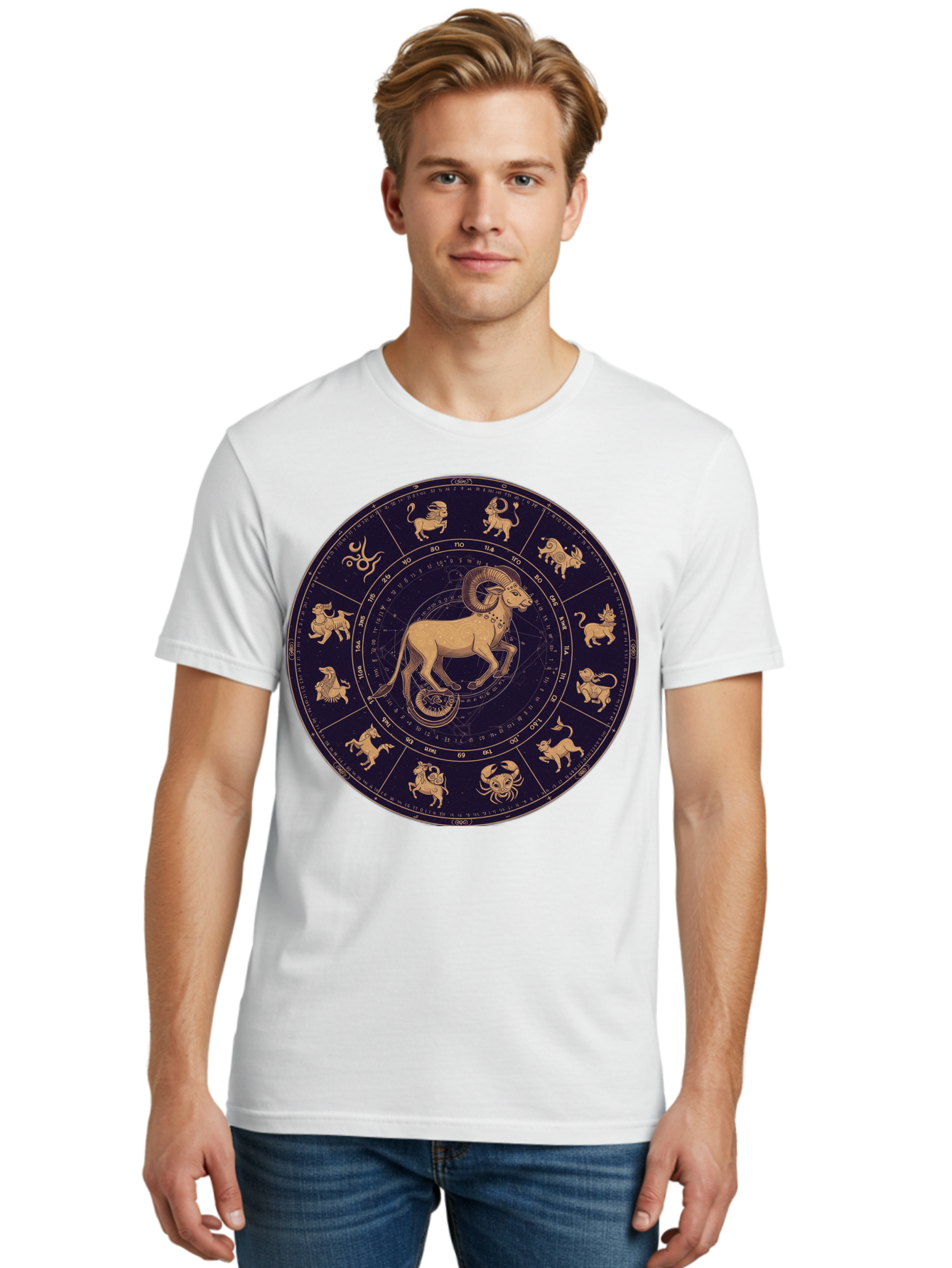 Aries-Zodiac-Circle Men'S Graphic Tee, 100% Cotton, Comfortable Casual Summer Wear, Machine Washable, Vintage Camera, Old Camera, Antique Camera, Black Camera, Classic Photography, Photography Equipment, Nostalgic Device, Film Camera, Bal715