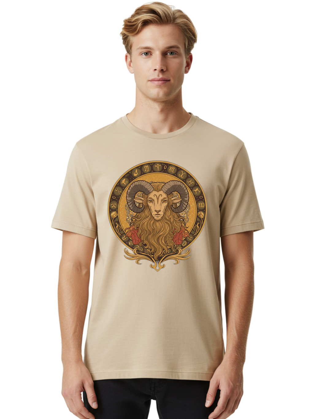 Aries-Zodiac-Sign-1 Men'S Graphic Tee, 100% Cotton, Comfortable Casual Summer Wear, Machine Washable, Vintage Camera, Old Camera, Antique Camera, Black Camera, Classic Photography, Photography Equipment, Nostalgic Device, Film Camera, Bal716