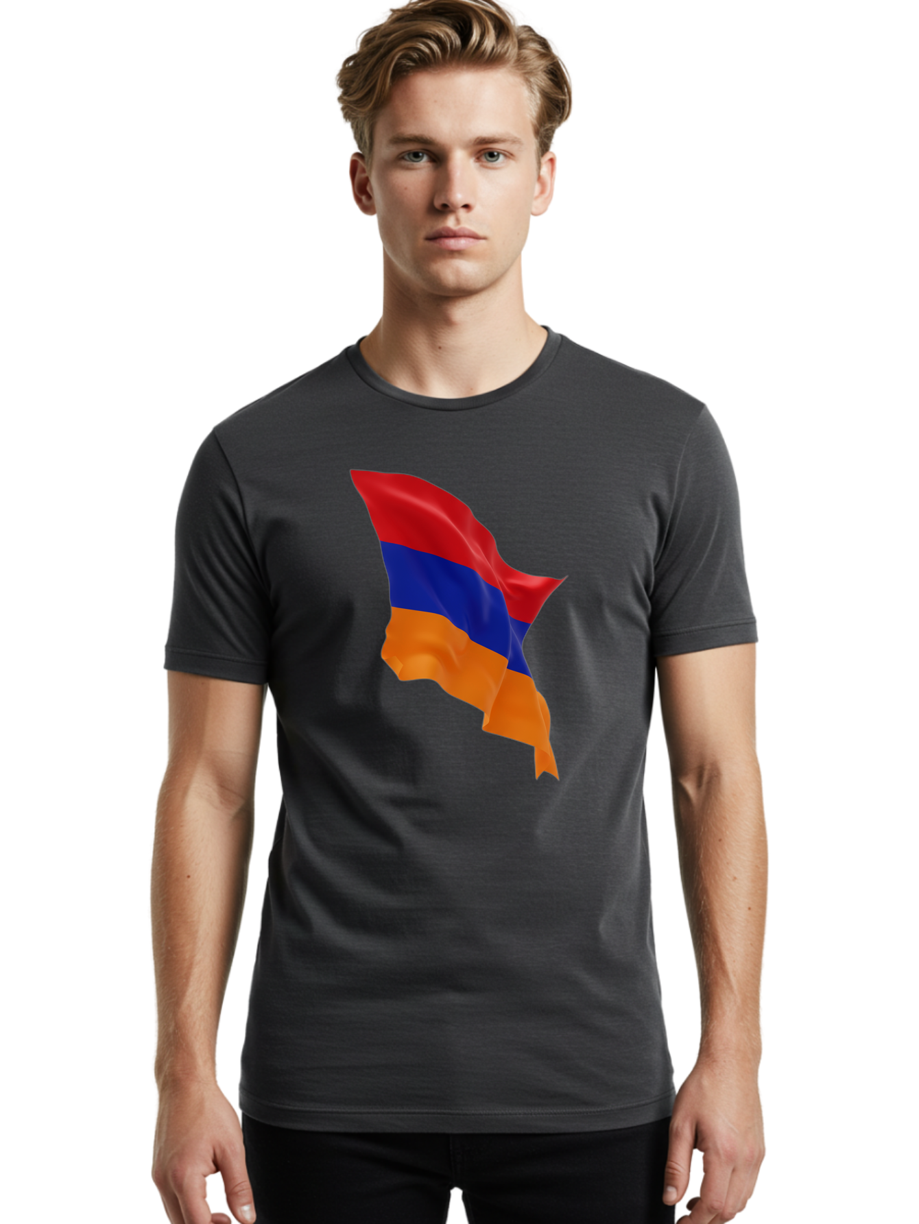 Armenia-Flag Men'S Graphic Tee, 100% Cotton, Comfortable Casual Summer Wear, Machine Washable, Vintage Camera, Old Camera, Antique Camera, Black Camera, Classic Photography, Photography Equipment, Nostalgic Device, Film Camera, Camera Art Bal719