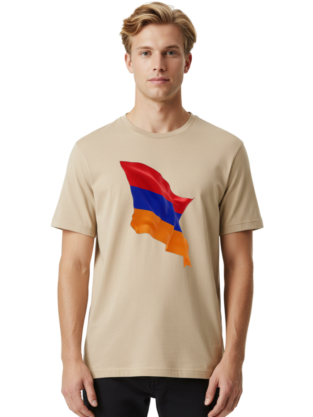 Armenia-Flag Men'S Graphic Tee, 100% Cotton, Comfortable Casual Summer Wear, Machine Washable, Vintage Camera, Old Camera, Antique Camera, Black Camera, Classic Photography, Photography Equipment, Nostalgic Device, Film Camera, Camera Art Bal719