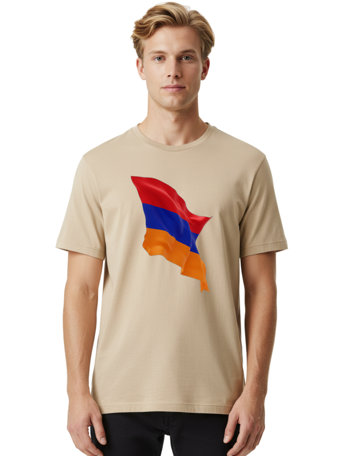 Armenia-Flag Men'S Graphic Tee, 100% Cotton, Comfortable Casual Summer Wear, Machine Washable, Vintage Camera, Old Camera, Antique Camera, Black Camera, Classic Photography, Photography Equipment, Nostalgic Device, Film Camera, Camera Art Bal719
