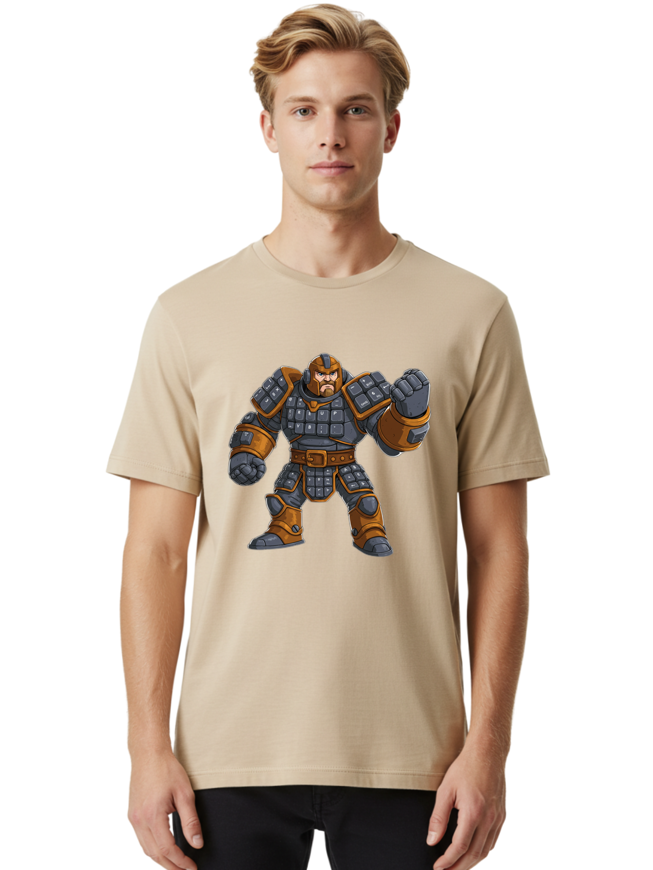 Armored-Character Men'S Graphic Tee, 100% Cotton, Comfortable Casual Summer Wear, Machine Washable, Vintage Camera, Old Camera, Antique Camera, Black Camera, Classic Photography, Photography Equipment, Nostalgic Device, Film Camera, Camera Art Bal721