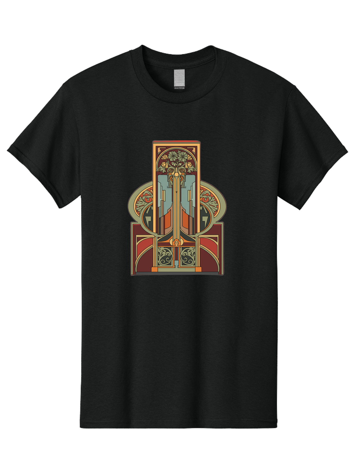 Art-Nouveau-Design Men'S Graphic Tee, 100% Cotton, Comfortable Casual Summer Wear, Machine Washable, Vintage Camera, Old Camera, Antique Camera, Black Camera, Classic Photography, Photography Equipment, Nostalgic Device, Film Camera, Bal722