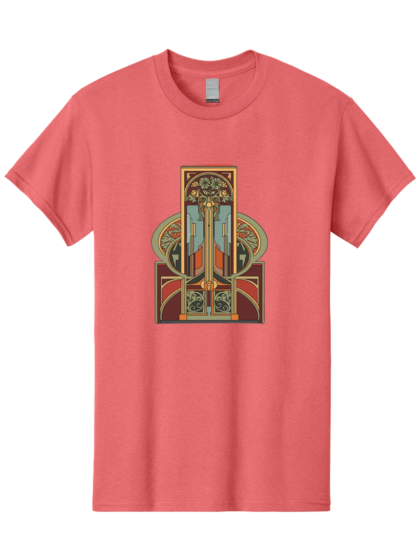 Art-Nouveau-Design Men'S Graphic Tee, 100% Cotton, Comfortable Casual Summer Wear, Machine Washable, Vintage Camera, Old Camera, Antique Camera, Black Camera, Classic Photography, Photography Equipment, Nostalgic Device, Film Camera, Bal722