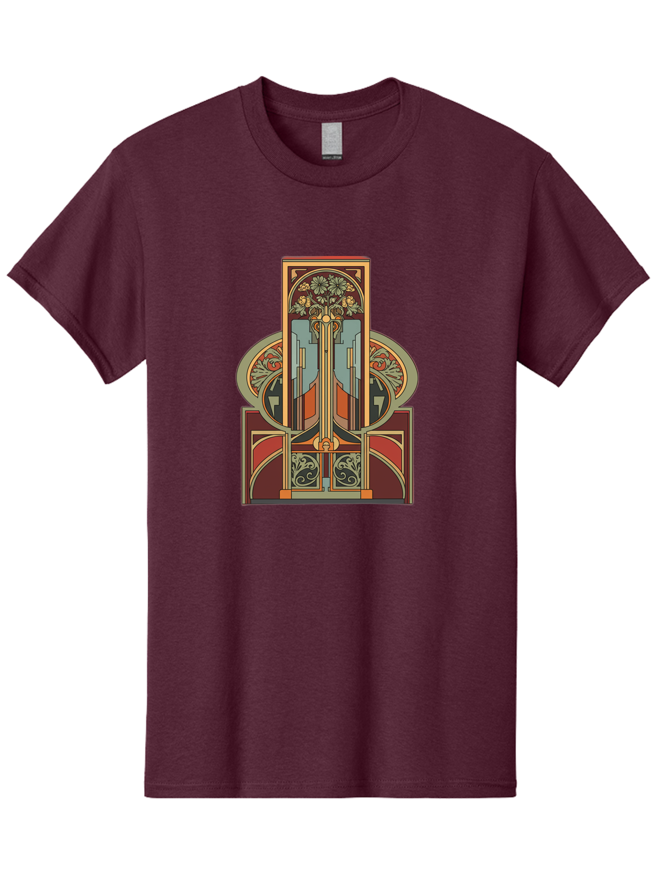 Art-Nouveau-Design Men'S Graphic Tee, 100% Cotton, Comfortable Casual Summer Wear, Machine Washable, Vintage Camera, Old Camera, Antique Camera, Black Camera, Classic Photography, Photography Equipment, Nostalgic Device, Film Camera, Bal722