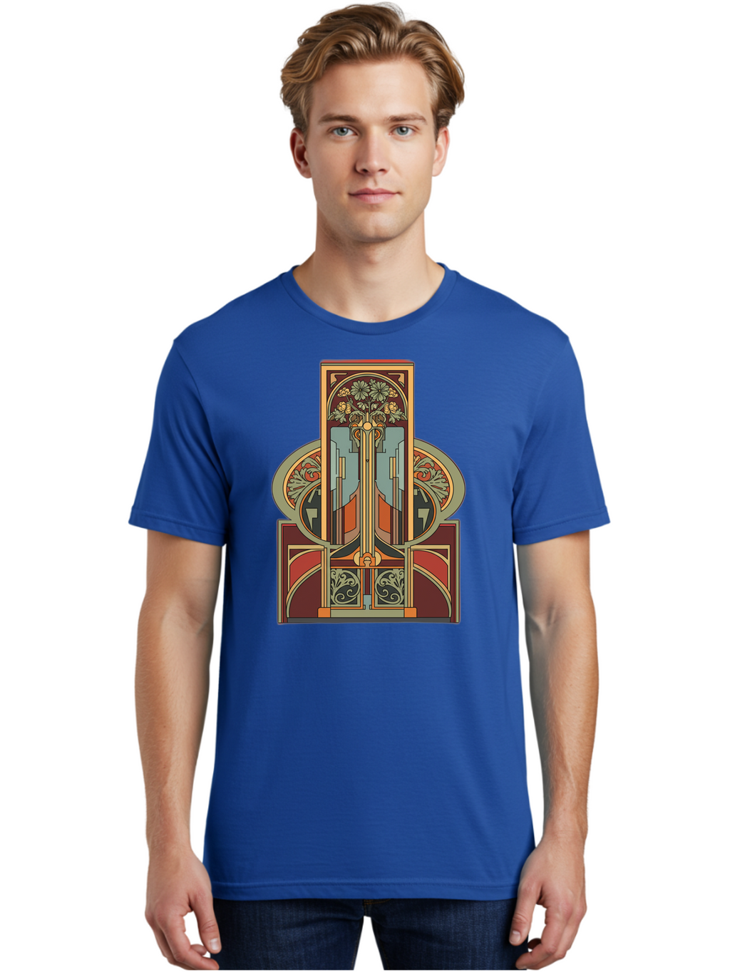 Art-Nouveau-Design Men'S Graphic Tee, 100% Cotton, Comfortable Casual Summer Wear, Machine Washable, Vintage Camera, Old Camera, Antique Camera, Black Camera, Classic Photography, Photography Equipment, Nostalgic Device, Film Camera, Bal722